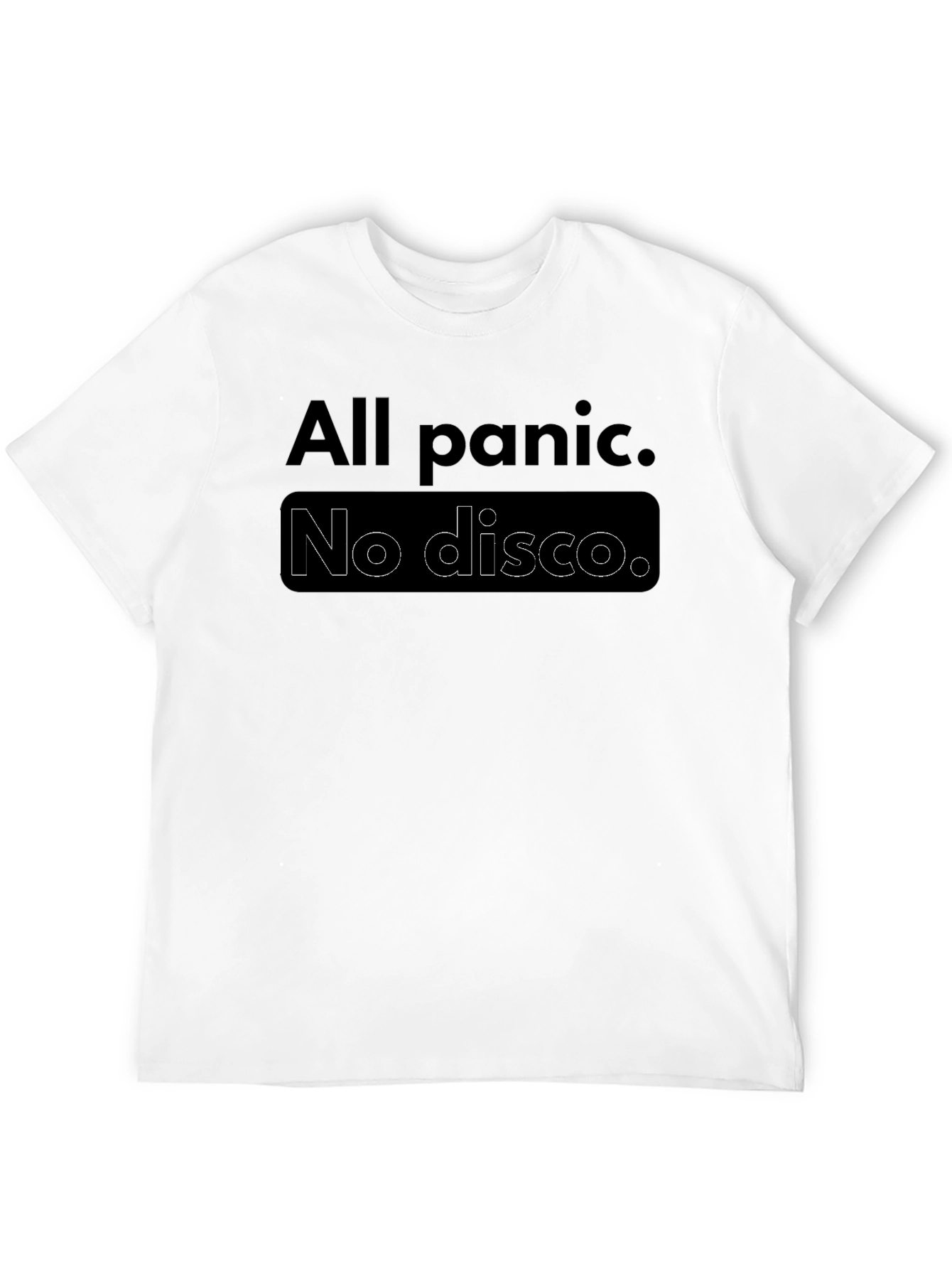 All Panic No Disco Black Graphic Tee