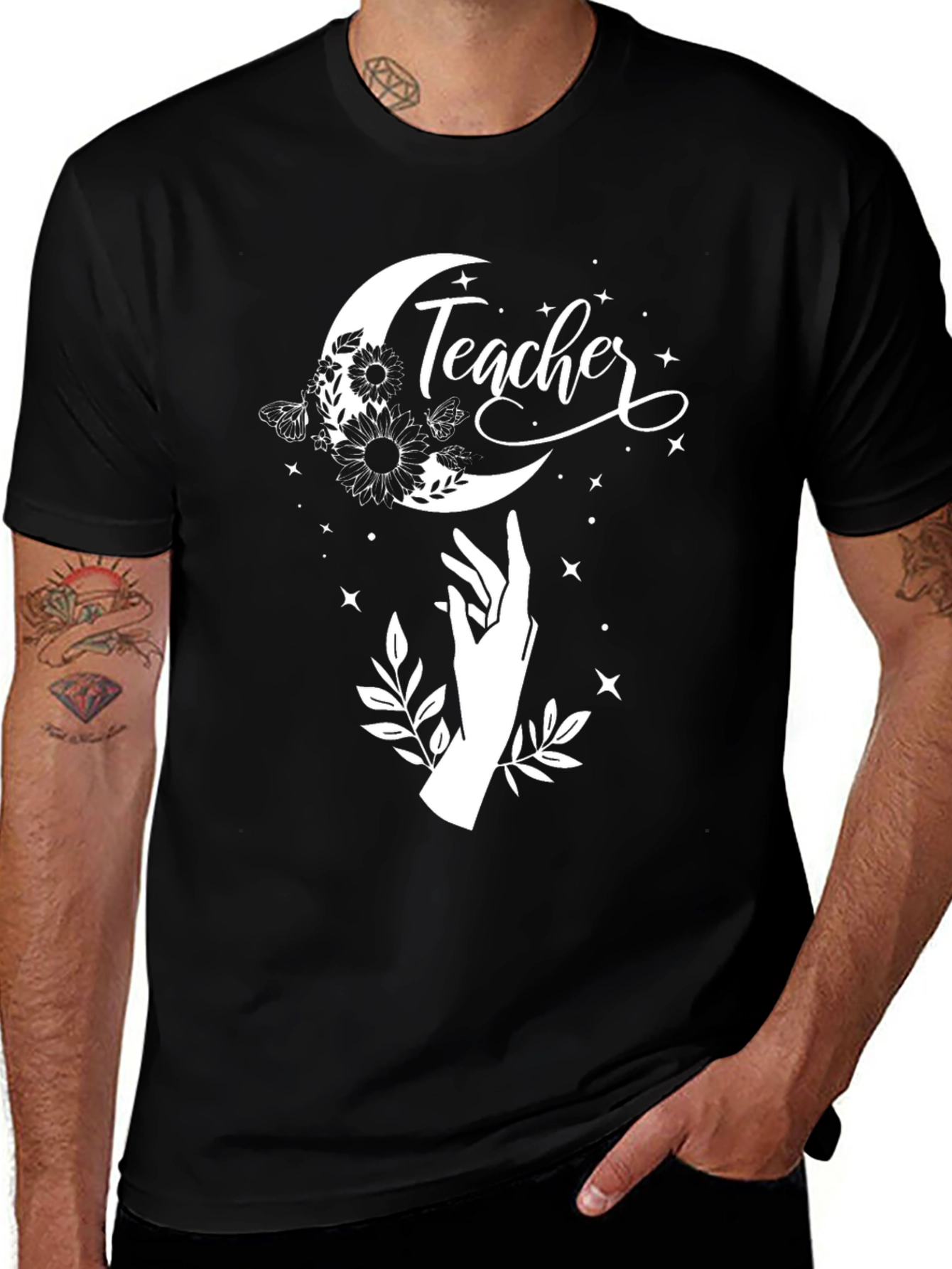 Teacher Moon T-Shirt - Celestial Teacher Gift
