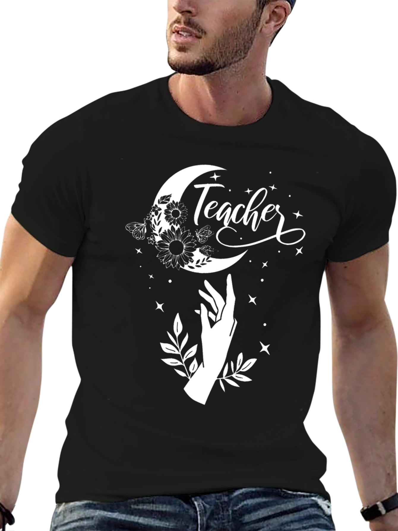 Teacher Moon T-Shirt - Celestial Teacher Gift