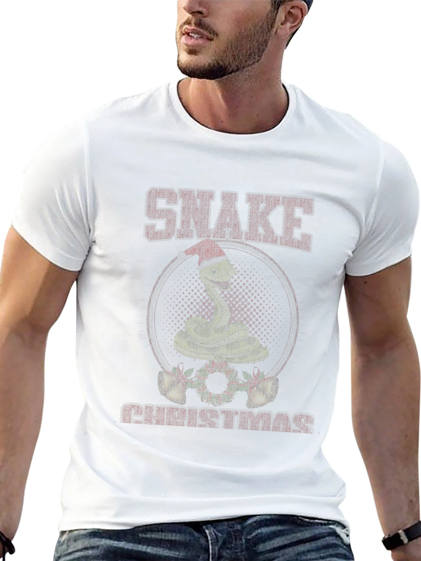Snake Christmas T-Shirt - Holiday Tee