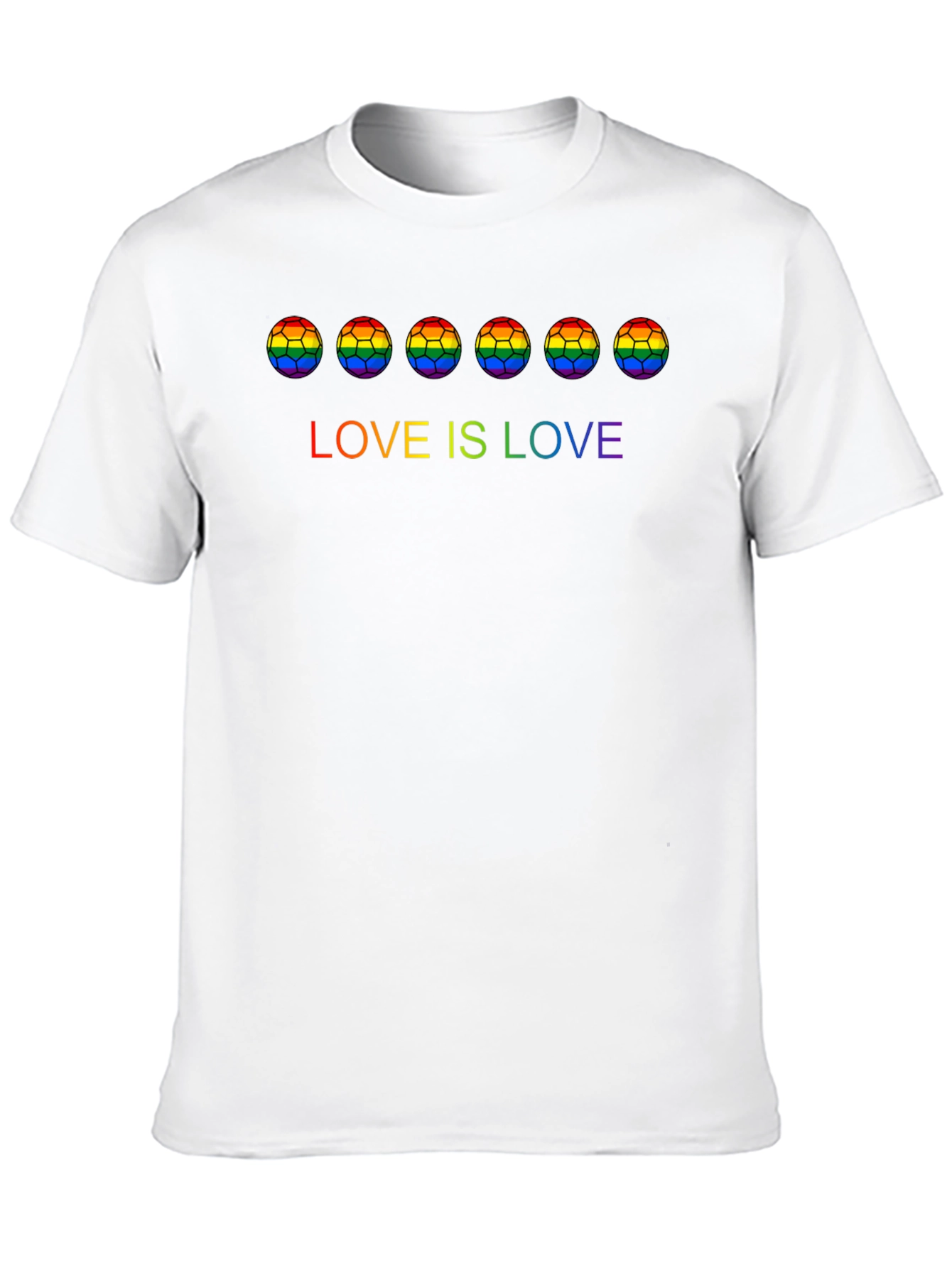 Love is Love LGBTQ+ Pride Soccer T-Shirt