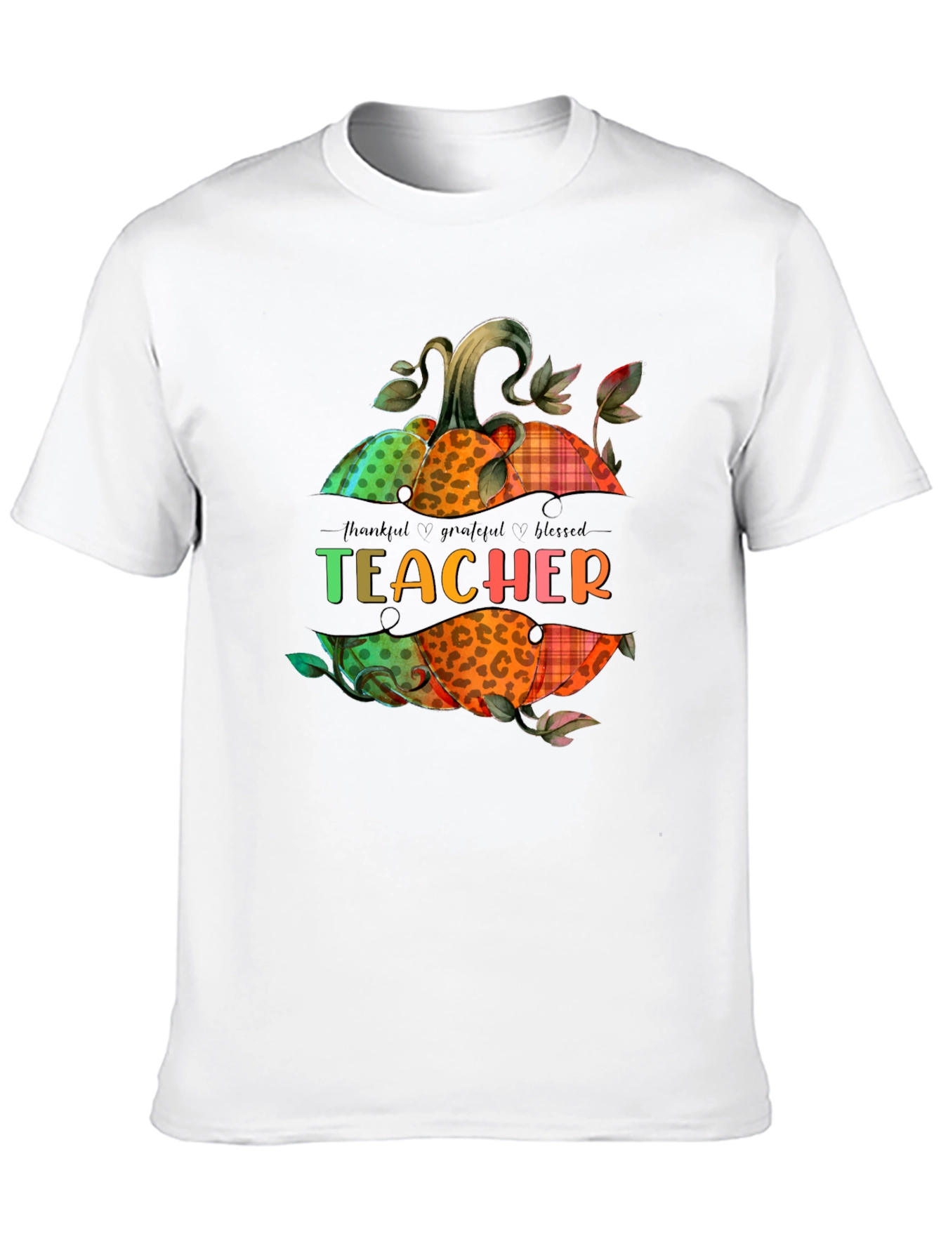 Teacher Fall Pumpkins Graphic T-Shirt