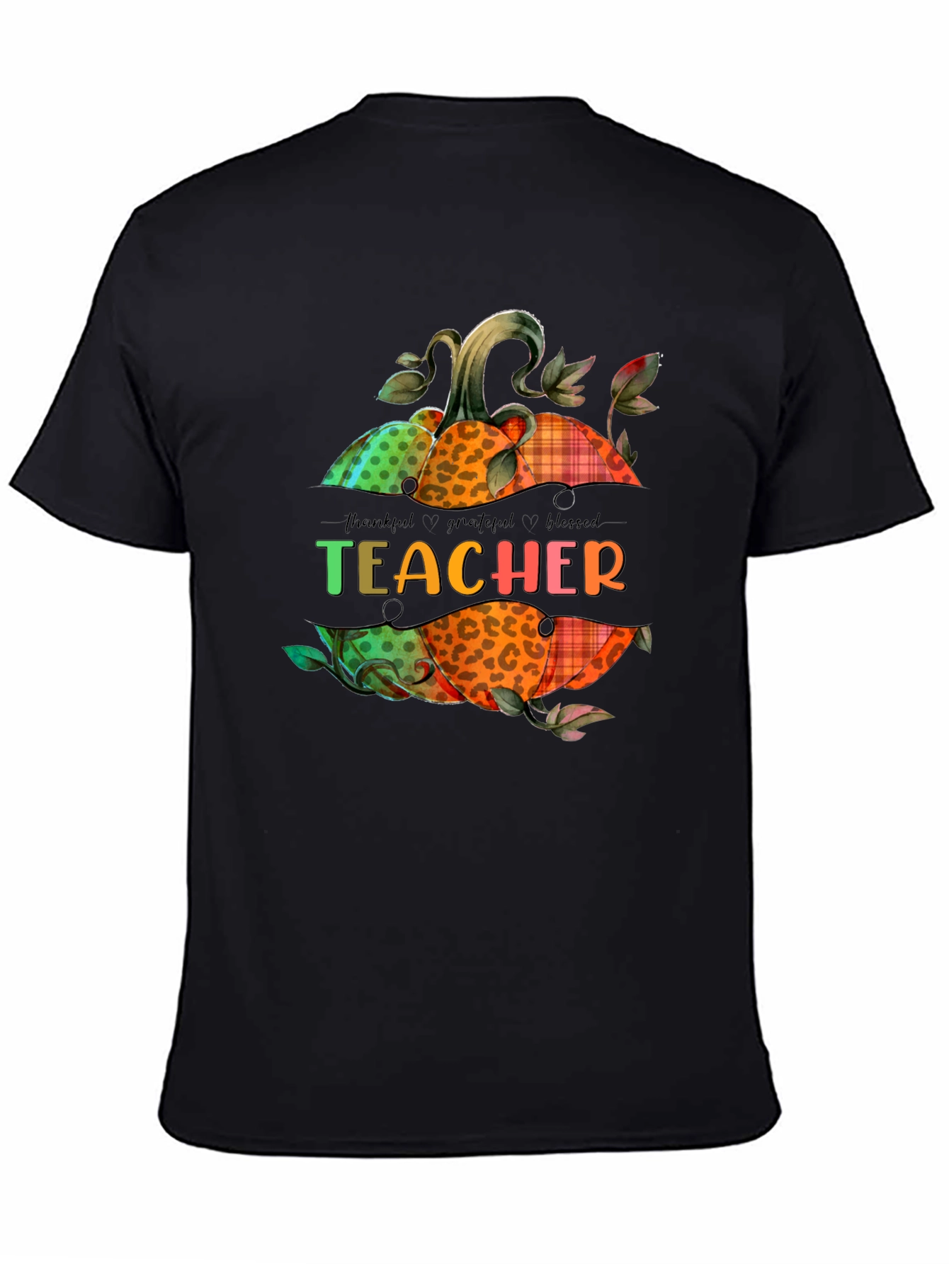Teacher Fall Pumpkins Graphic T-Shirt