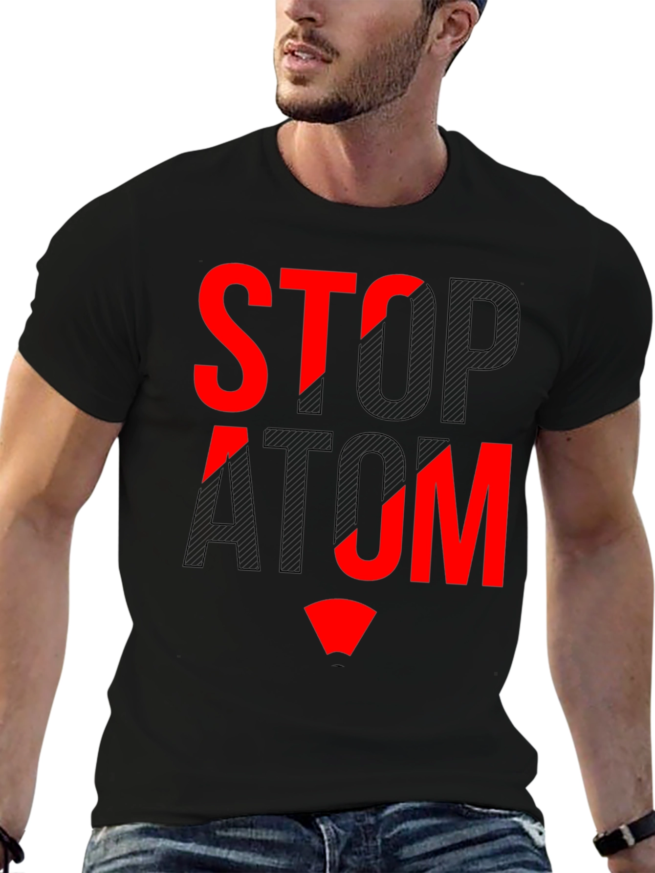Stop Atom Graphic T-Shirt - Protest Tee