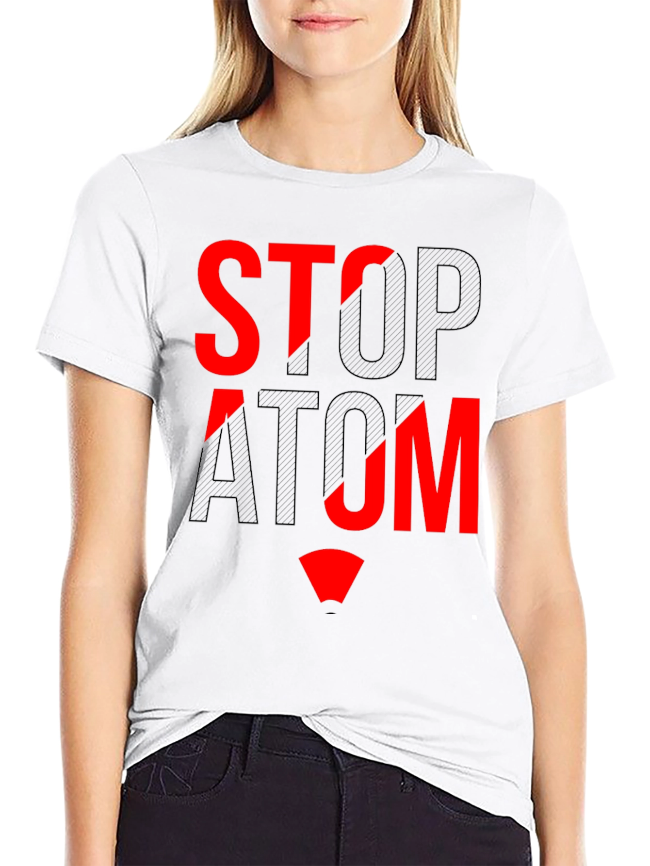 Stop Atom Graphic T-Shirt - Protest Tee