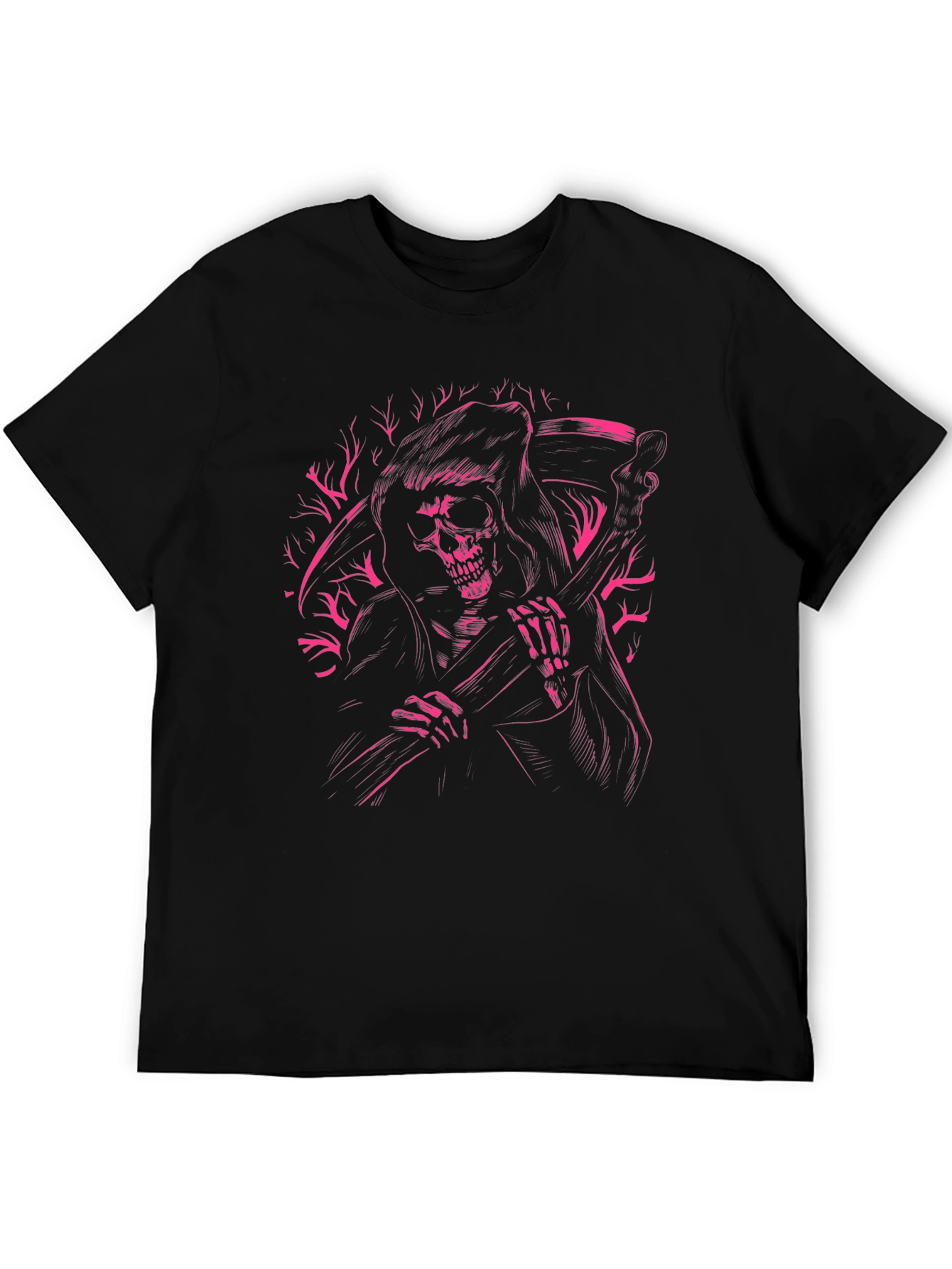 Grim Reaper Graphic Tee - Mens Black T-Shirt