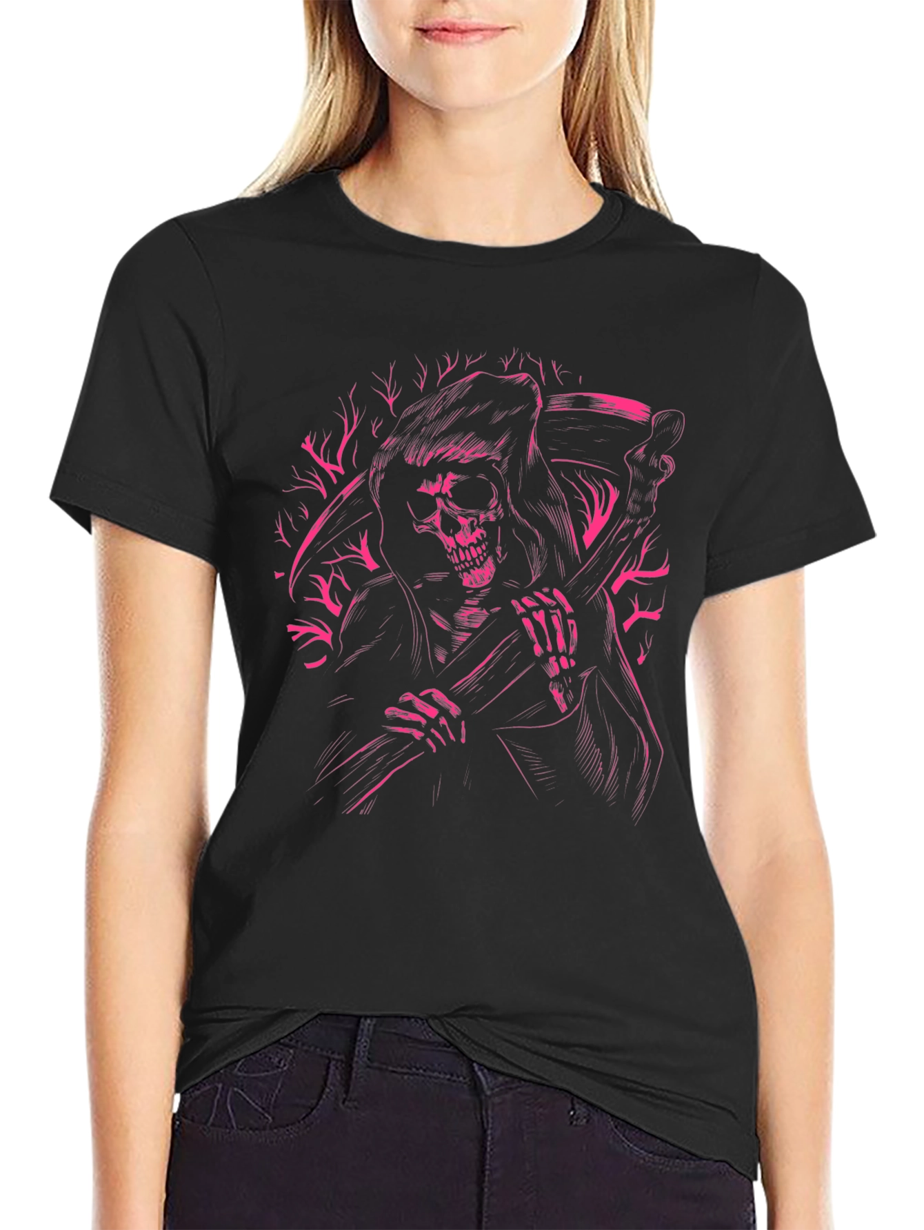 Grim Reaper Graphic Tee - Mens Black T-Shirt