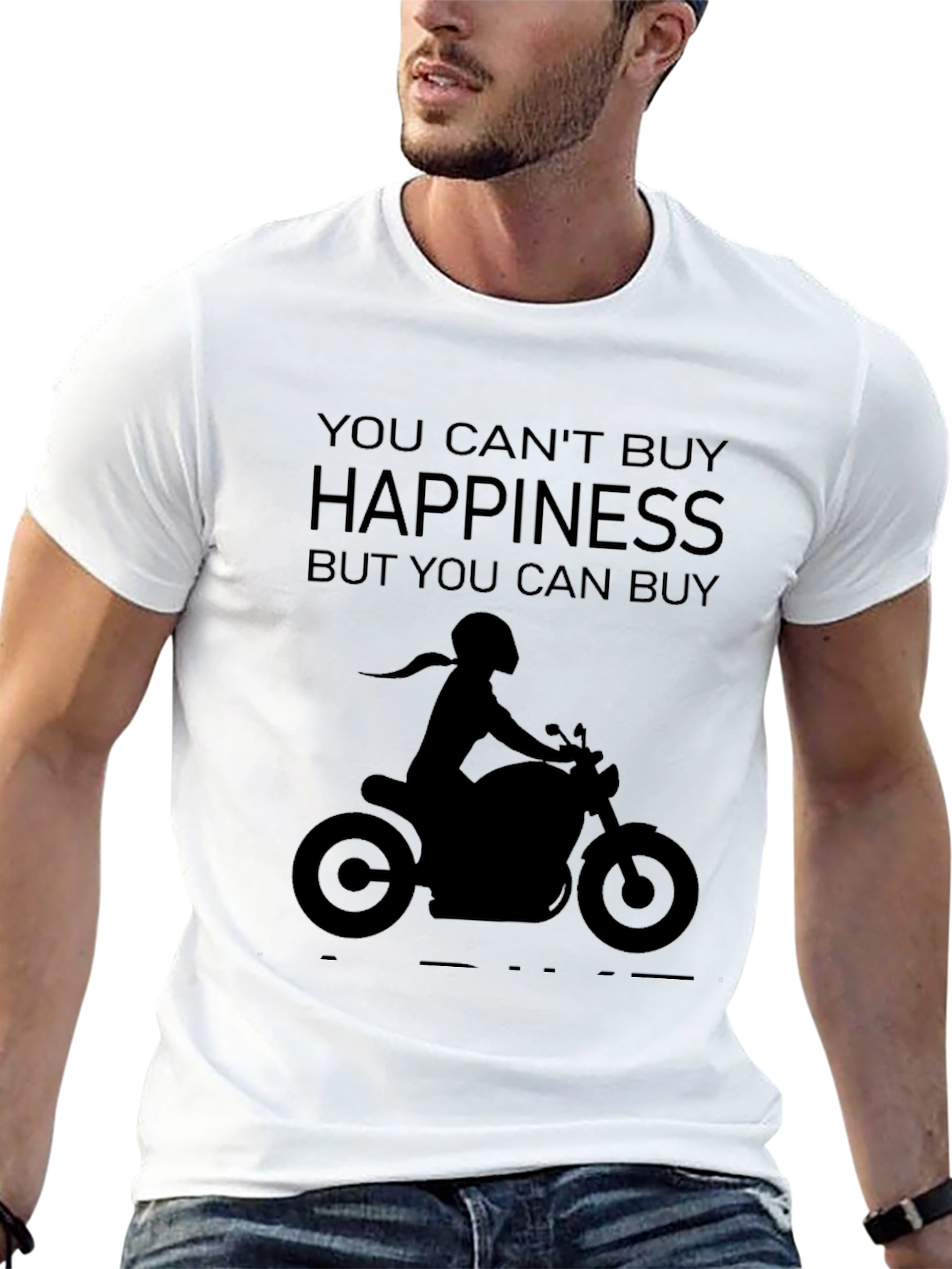 Motorcycle Happiness Graphic Tee