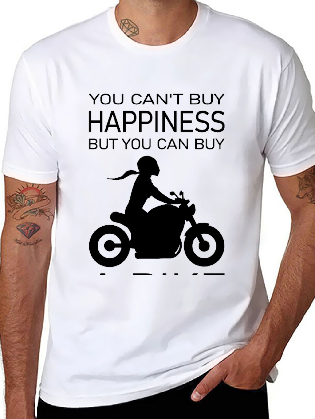 Motorcycle Happiness Graphic Tee