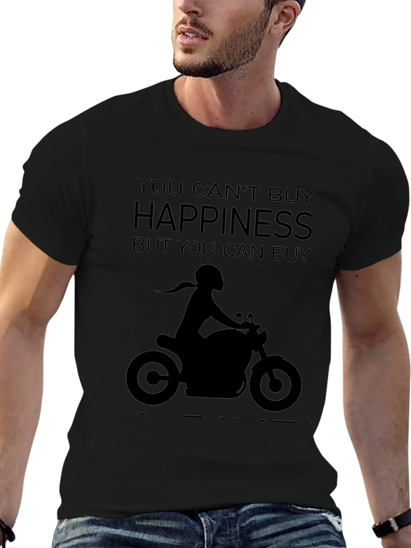 Motorcycle Happiness Graphic Tee