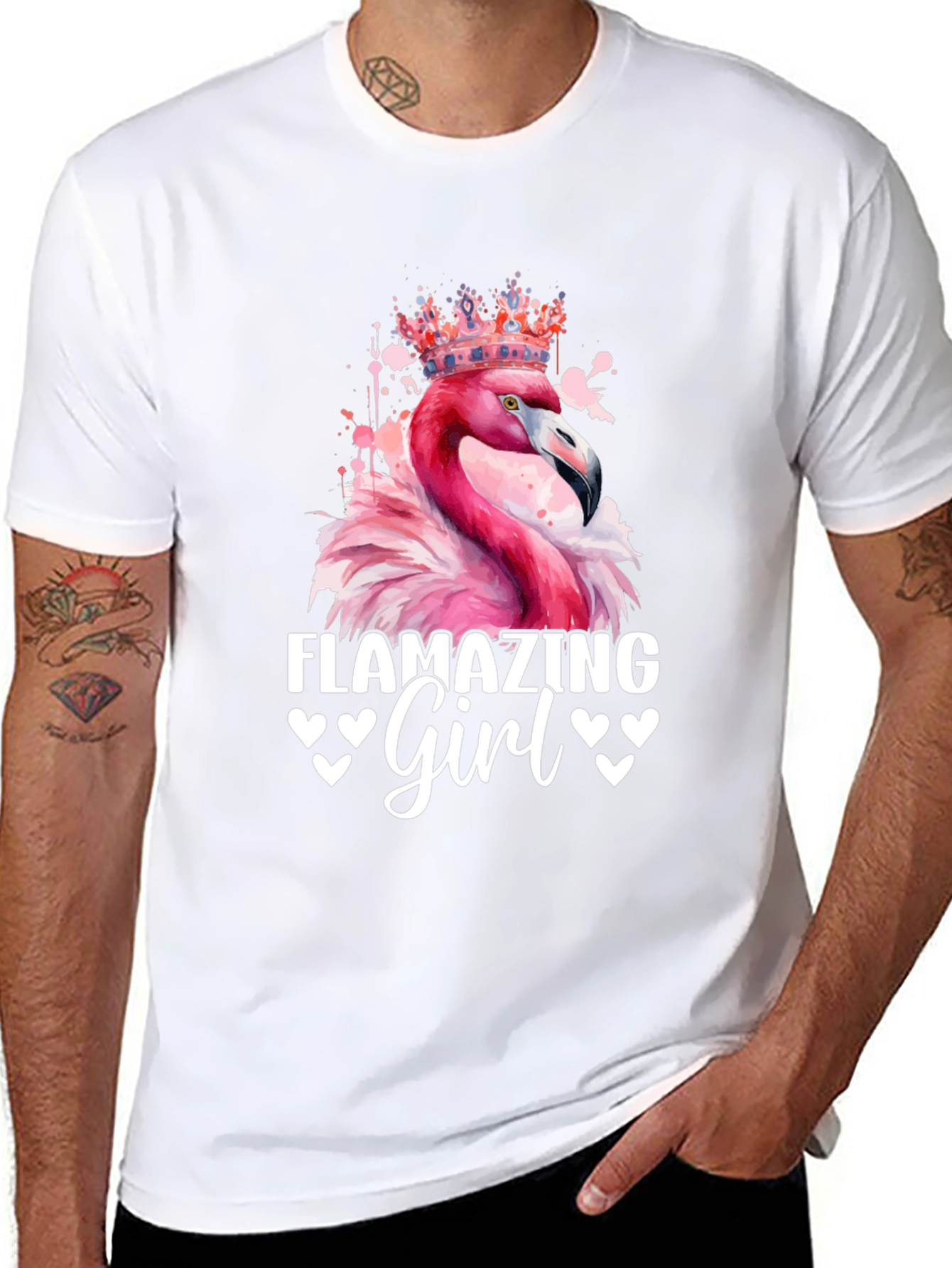 Flamazing Girl T-Shirt - Pink Flamingo Tee