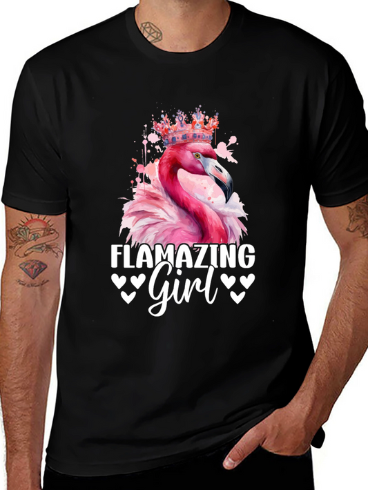 Flamazing Girl T-Shirt - Pink Flamingo Tee