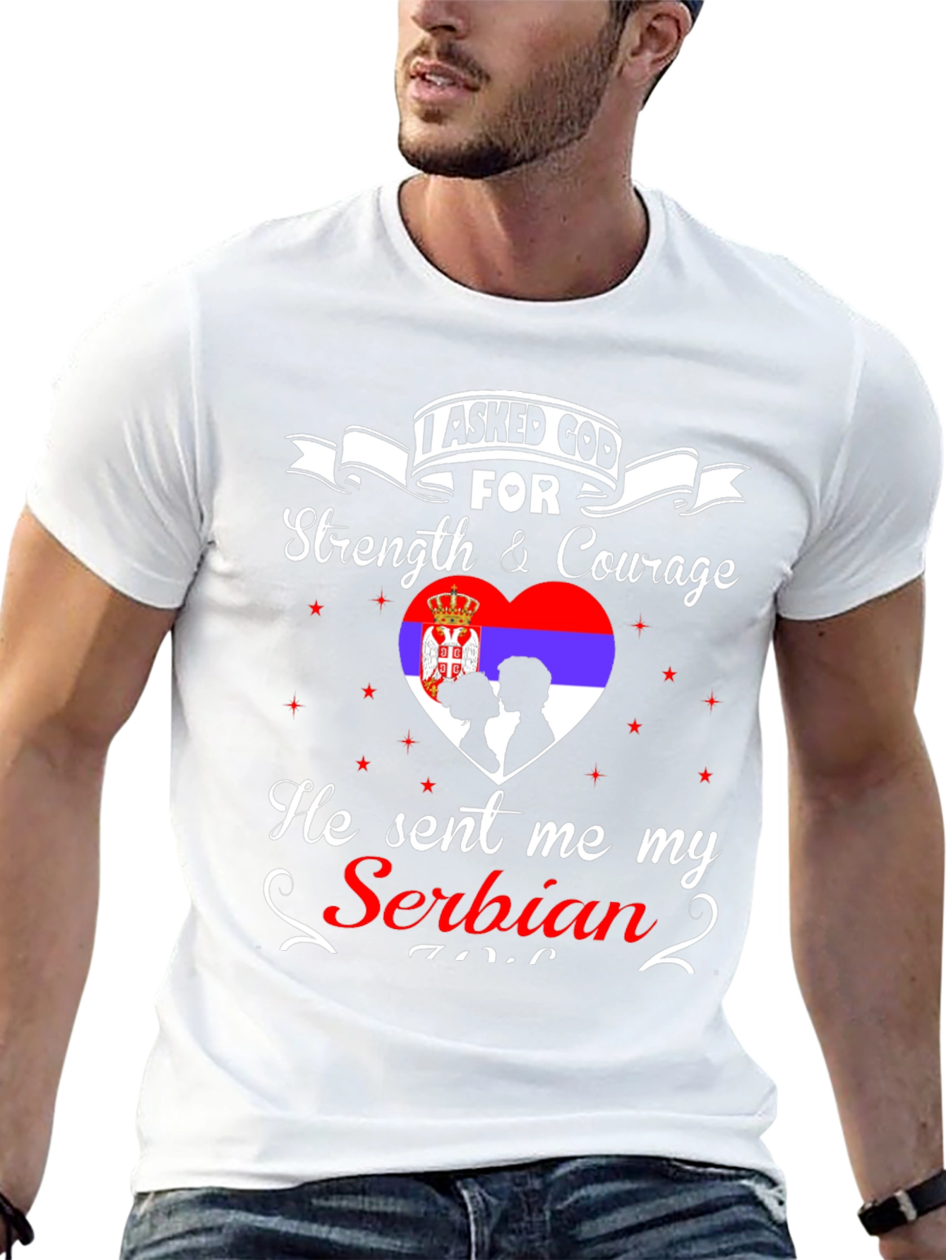 Serbian Pride Graphic T-Shirt