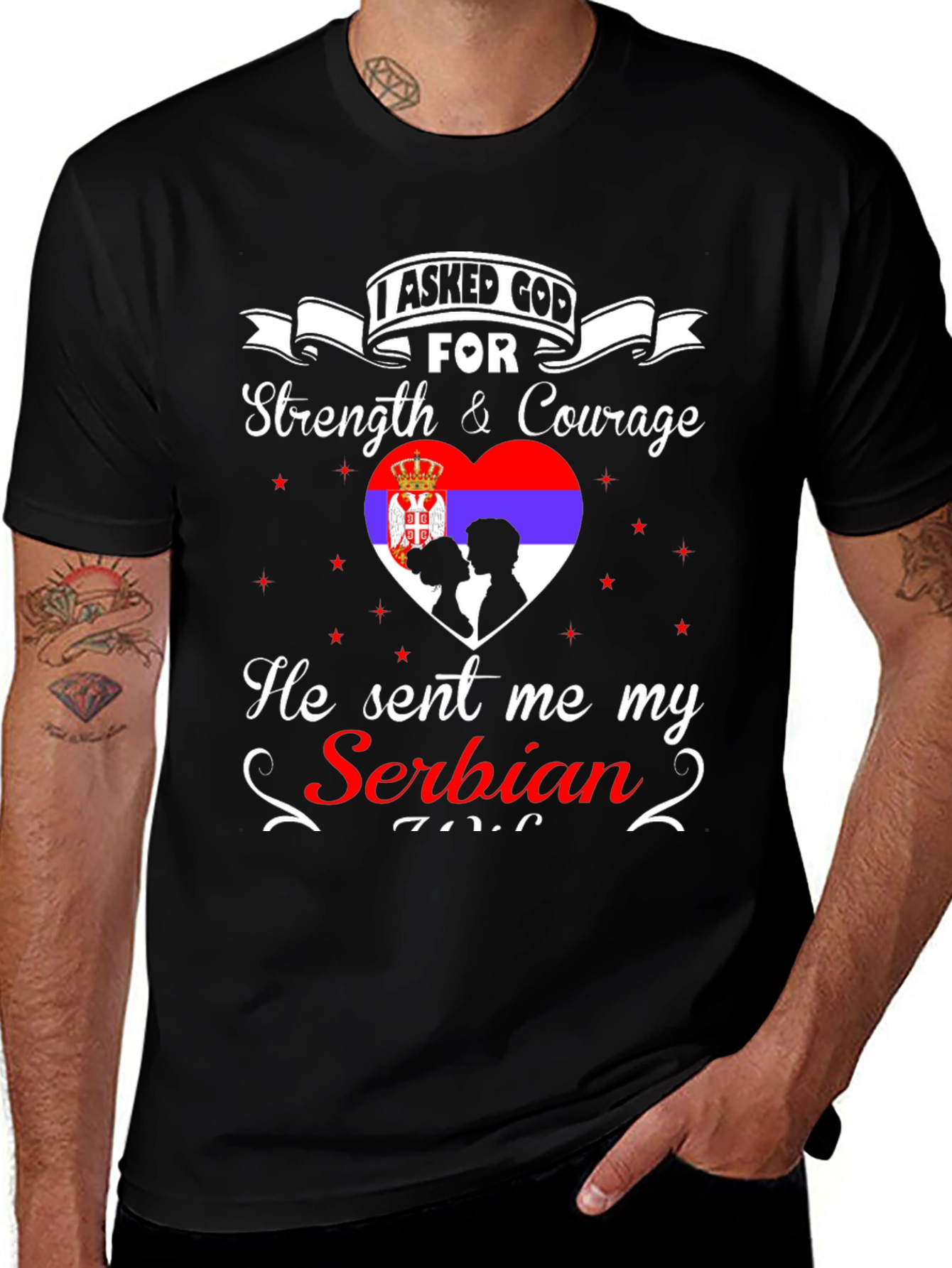 Serbian Pride Graphic T-Shirt