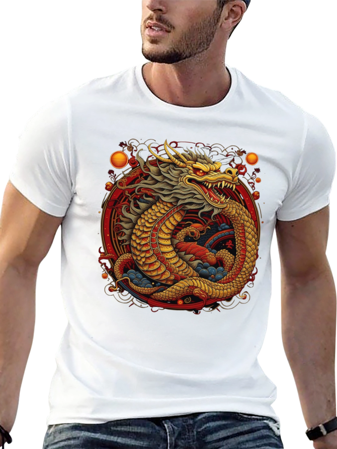 Dragon Graphic Tee - Bold Asian Style