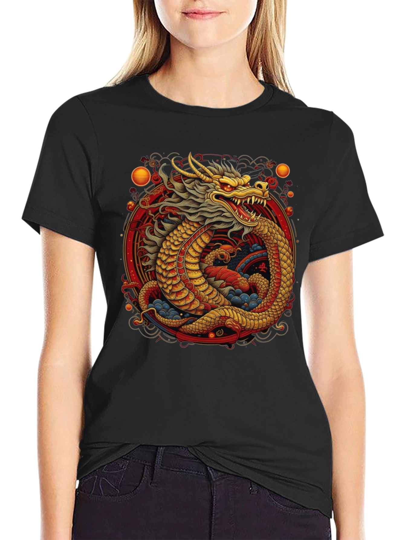 Dragon Graphic Tee - Bold Asian Style