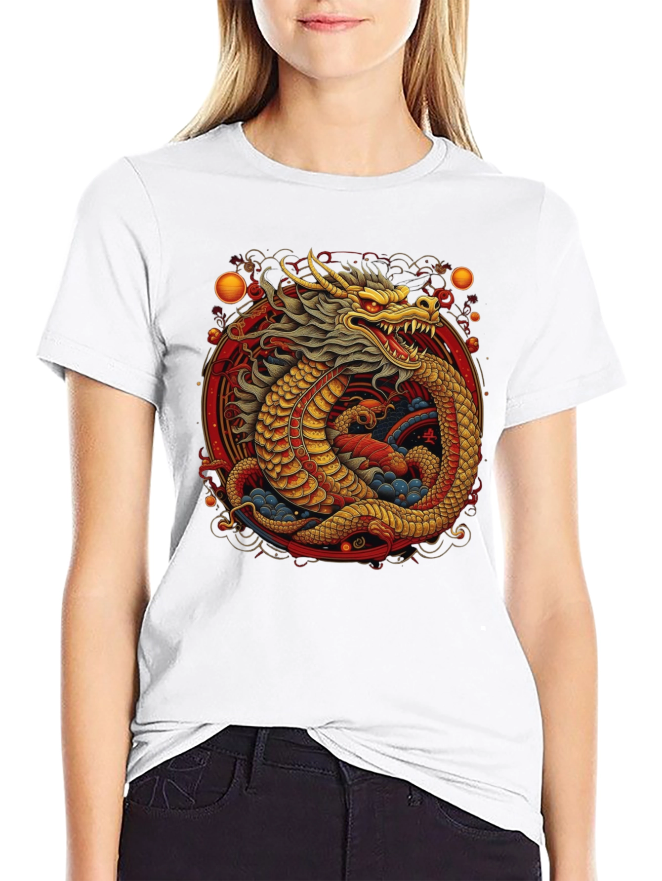 Dragon Graphic Tee - Bold Asian Style