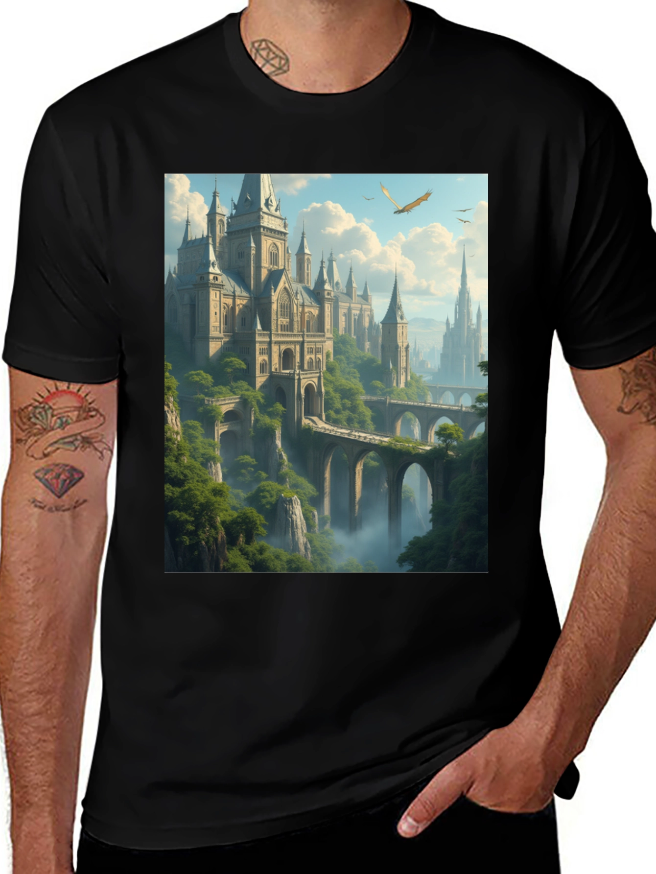 Fantasy Castle Graphic Tee