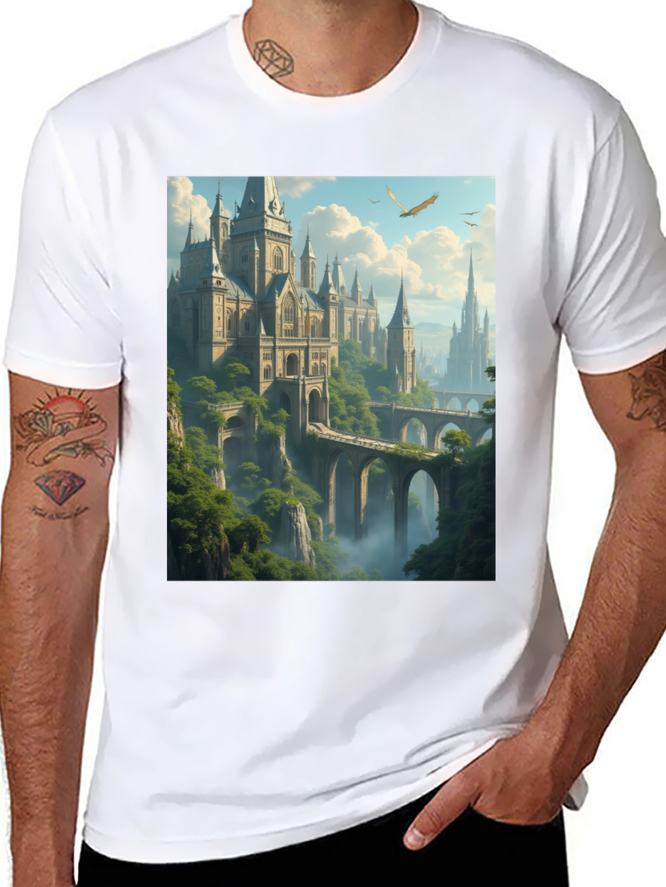 Fantasy Castle Graphic Tee