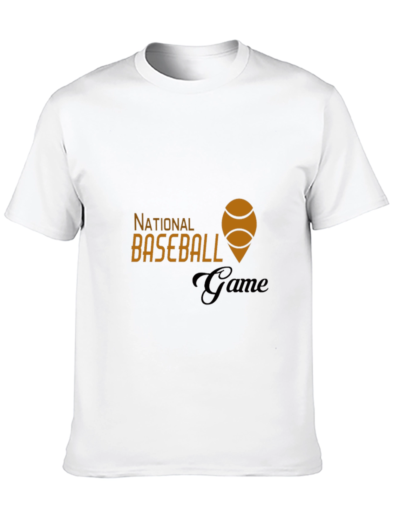 National Baseball Game Black Tee