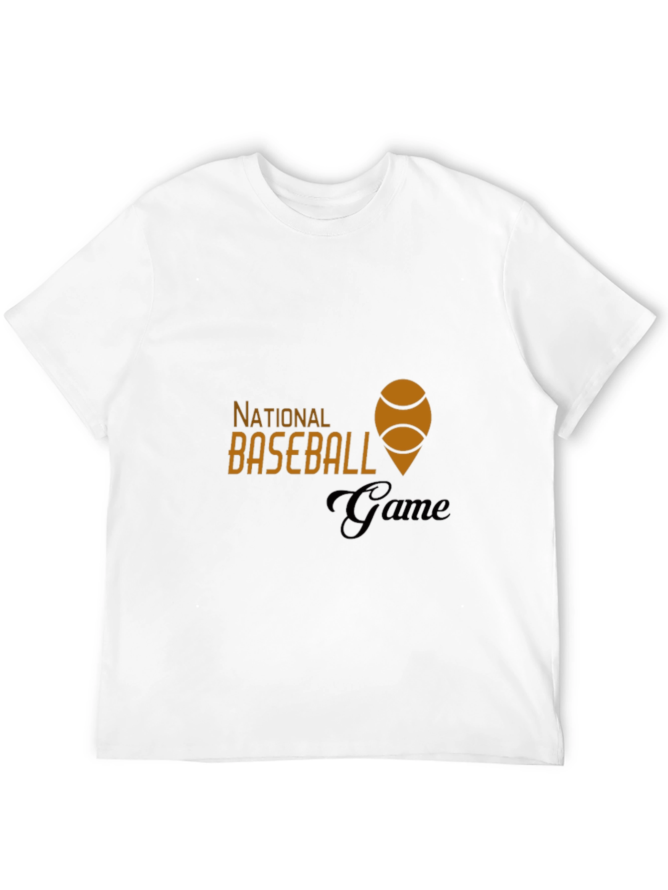 National Baseball Game Black Tee