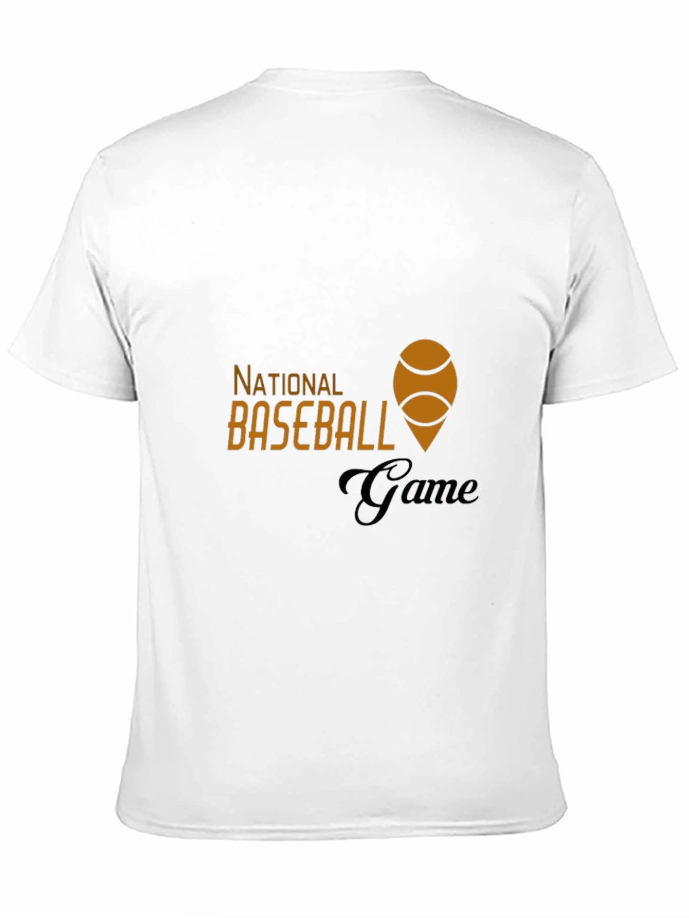 National Baseball Game Black Tee