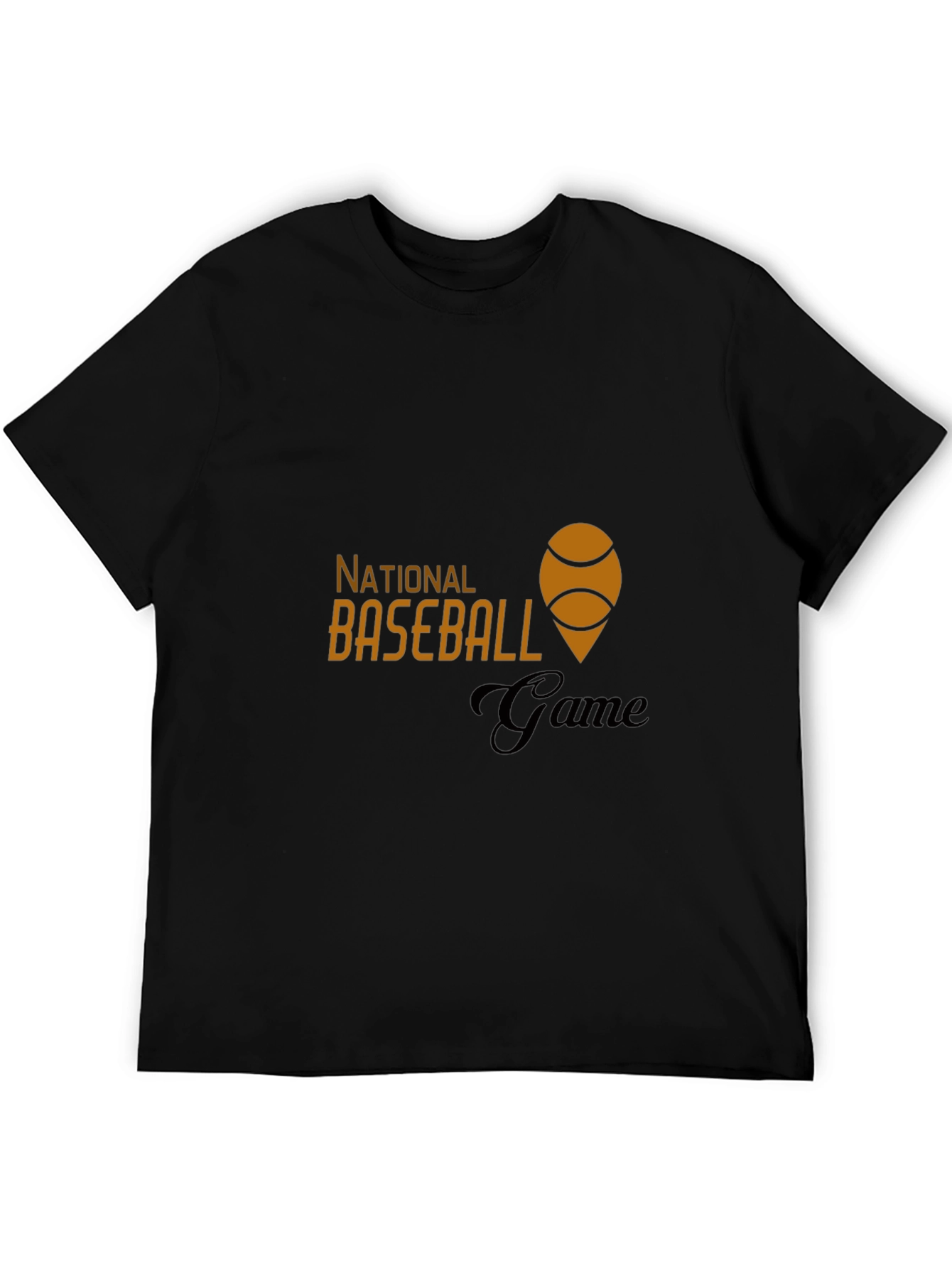 National Baseball Game Black Tee
