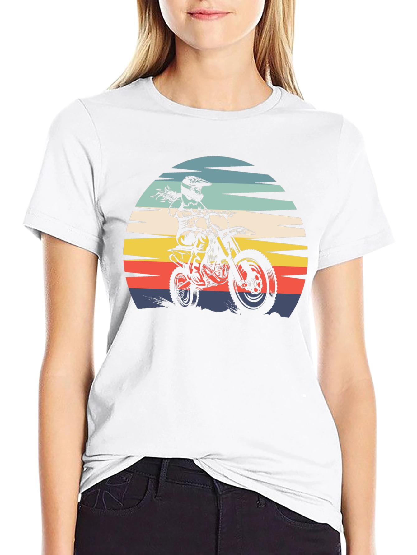 Motocross Sunset Graphic Tee
