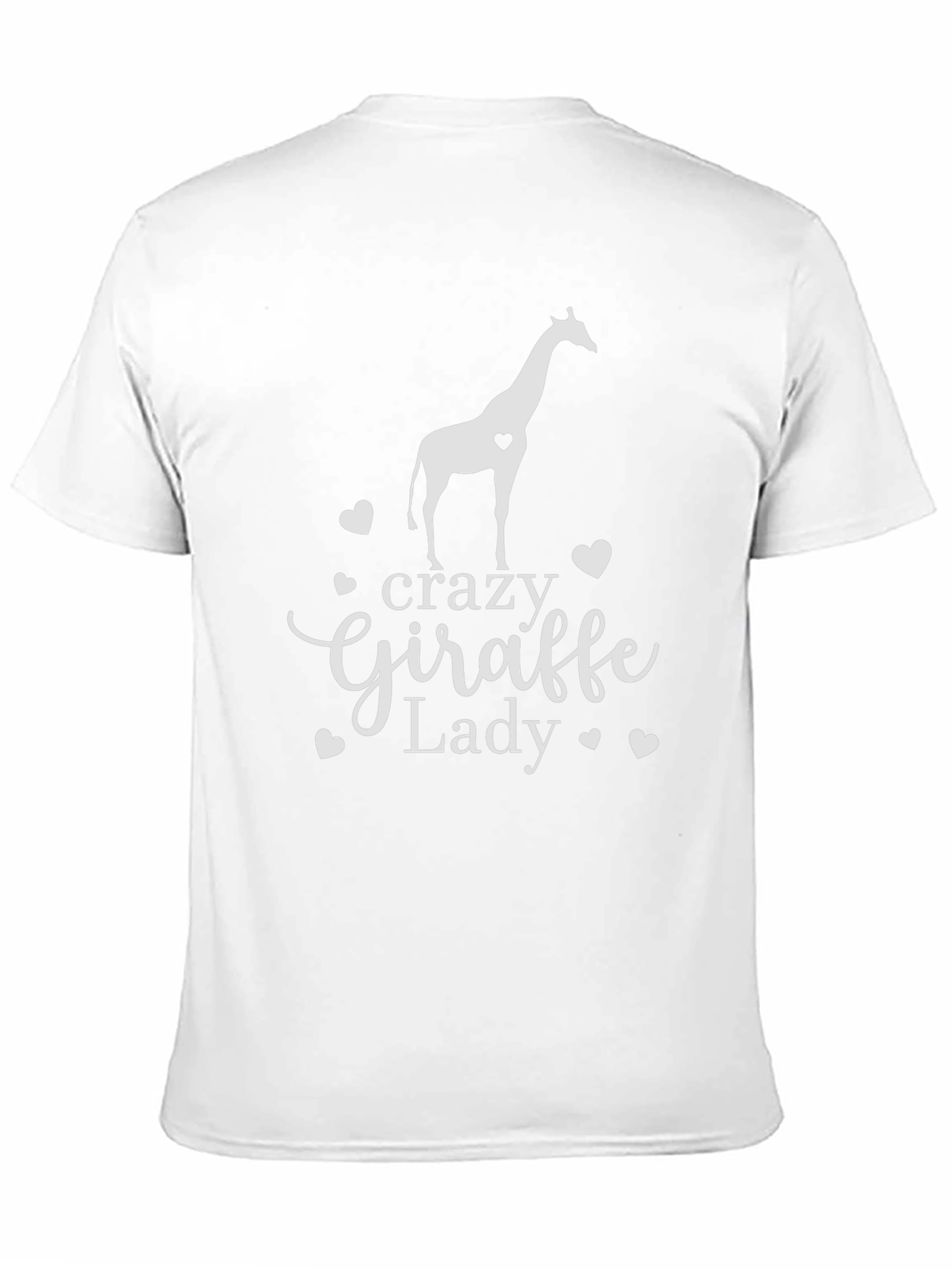 Crazy Giraffe Lady T-Shirt - Novelty Animal Tee