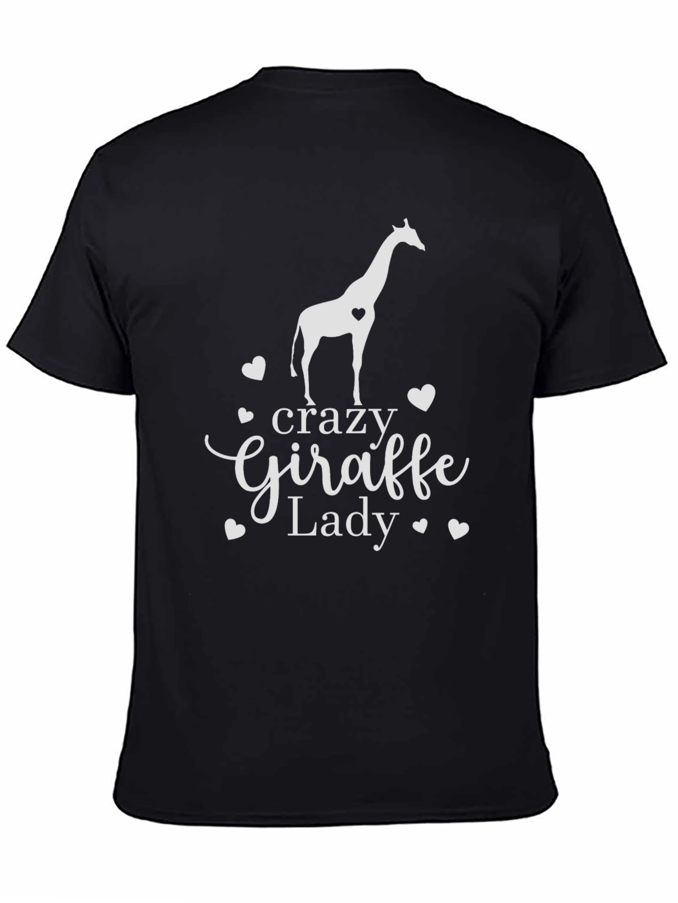 Crazy Giraffe Lady T-Shirt - Novelty Animal Tee