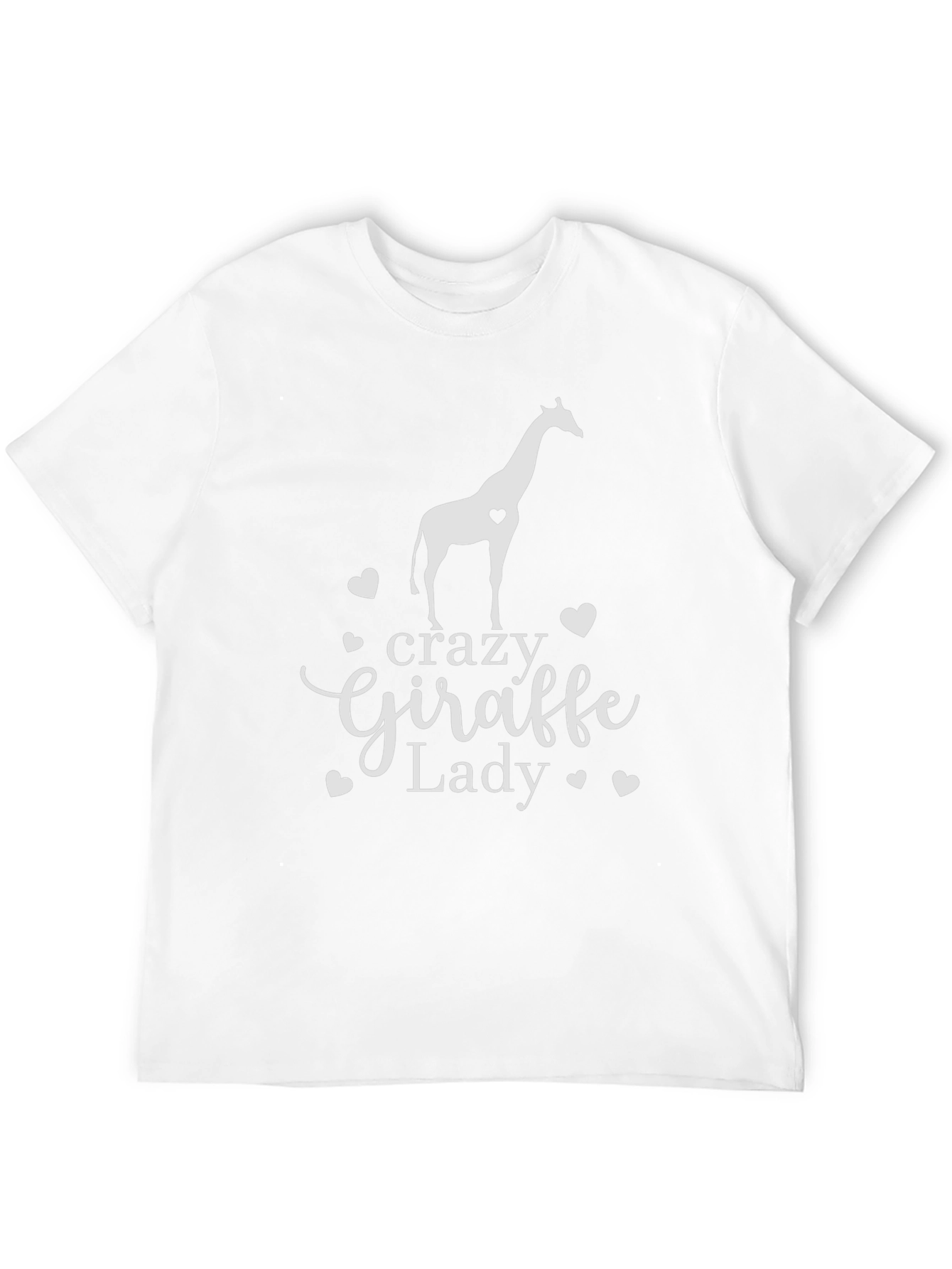 Crazy Giraffe Lady T-Shirt - Novelty Animal Tee