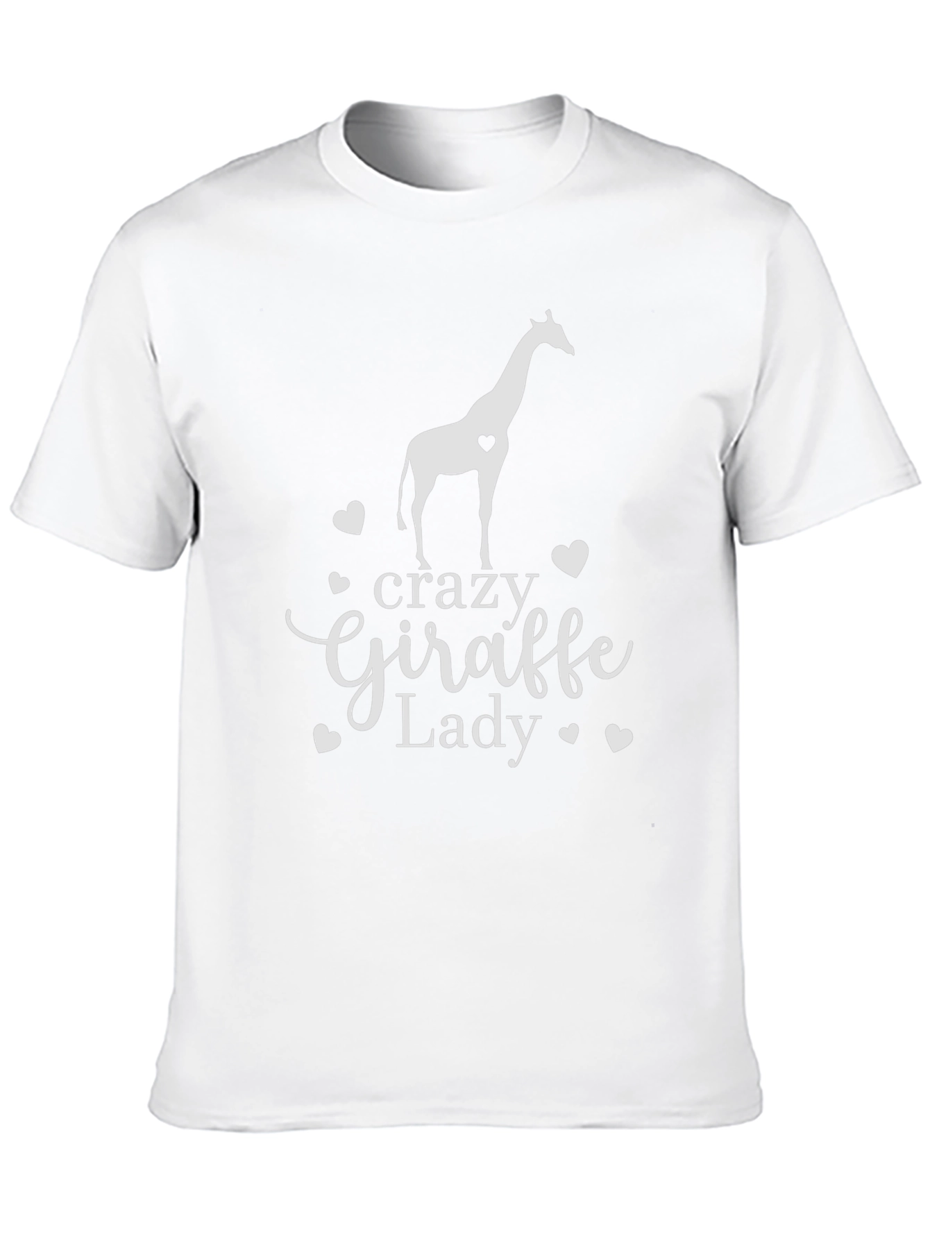 Crazy Giraffe Lady T-Shirt - Novelty Animal Tee