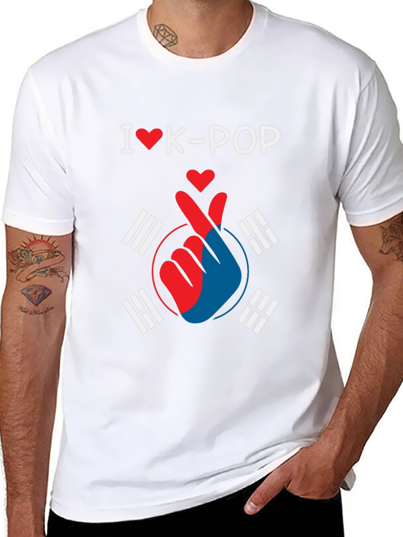 I Love K-Pop Heart T-Shirt