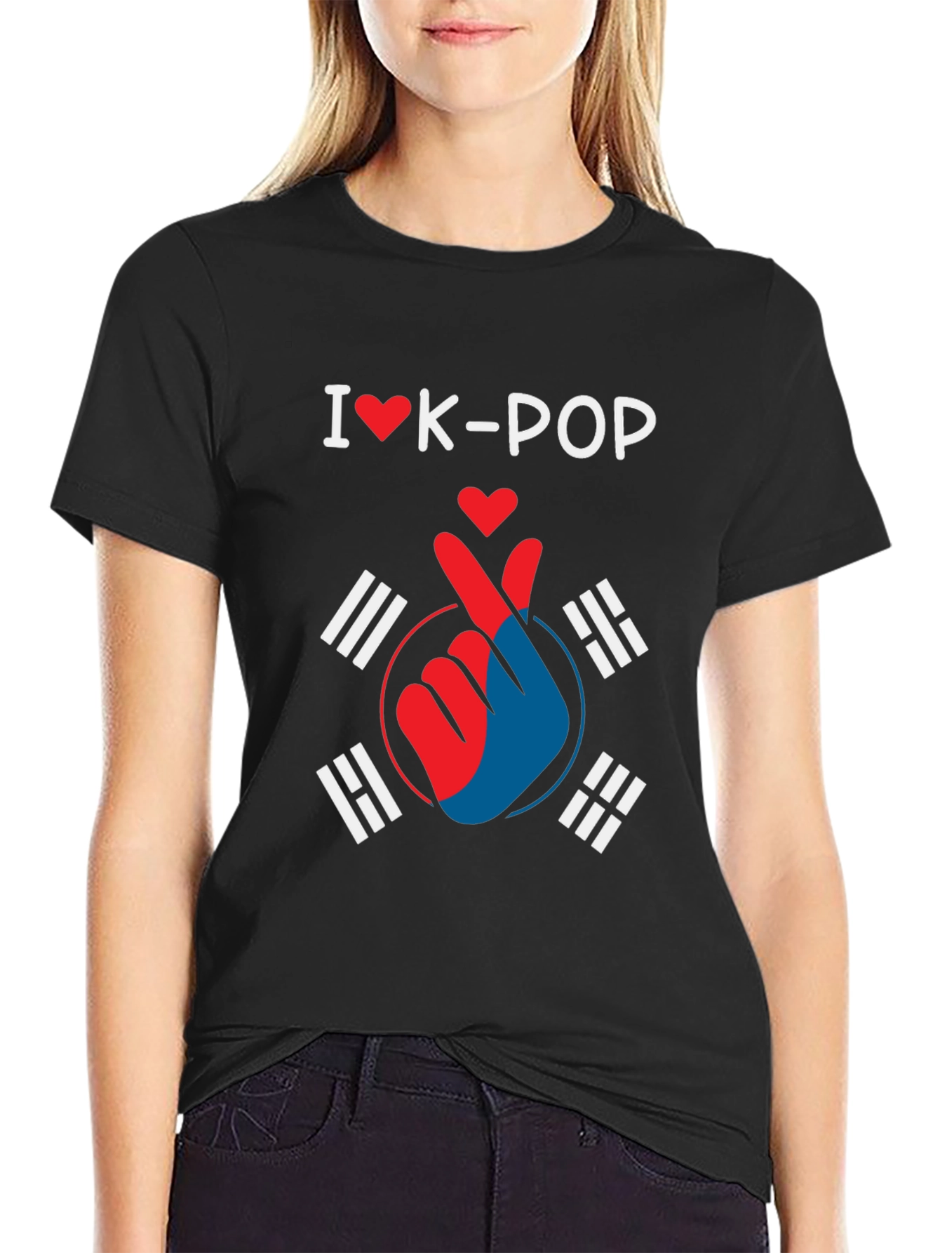 I Love K-Pop Heart T-Shirt