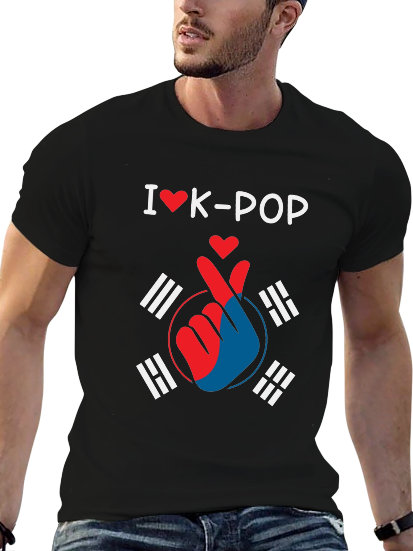 I Love K-Pop Heart T-Shirt