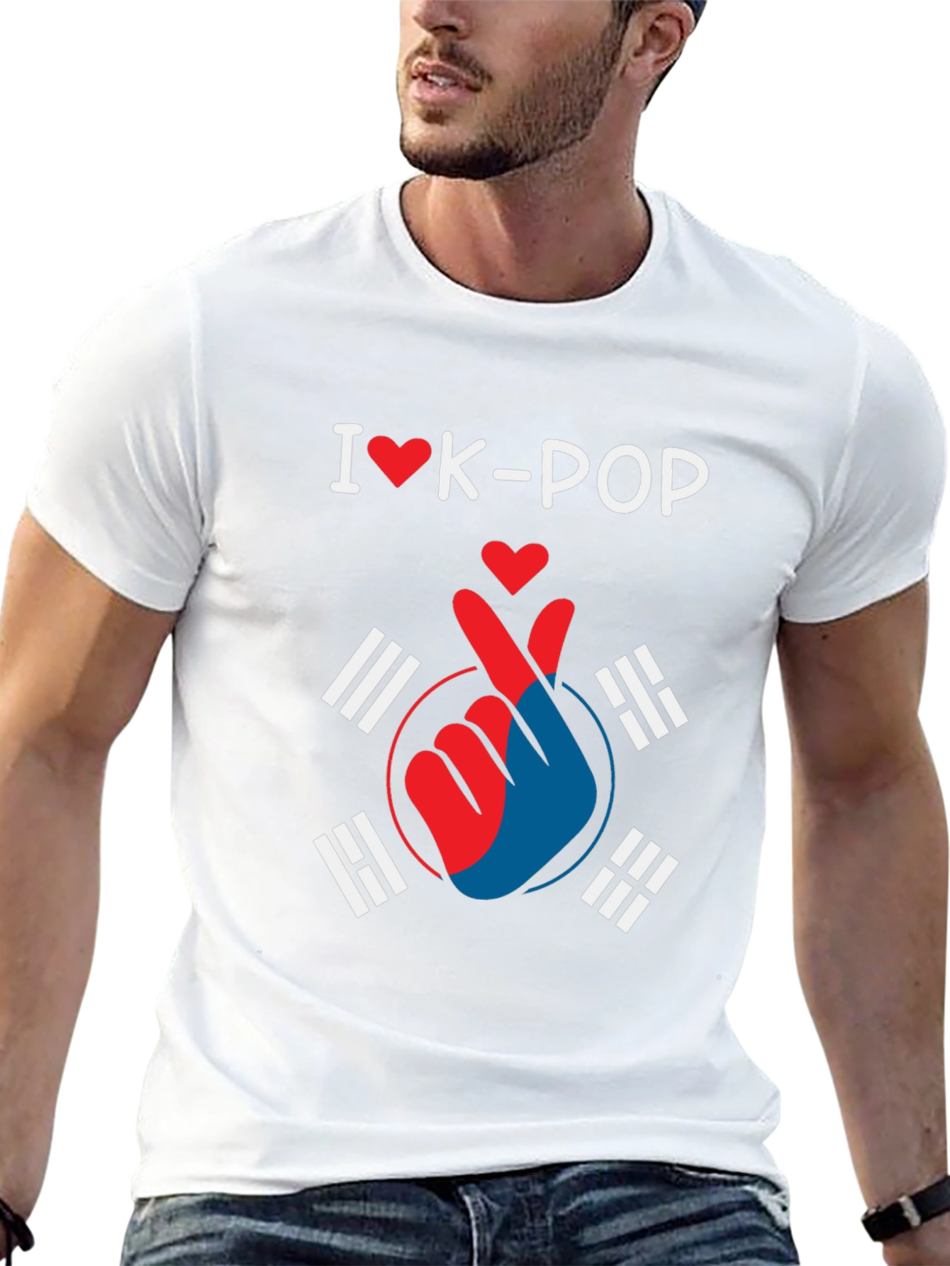 I Love K-Pop Heart T-Shirt