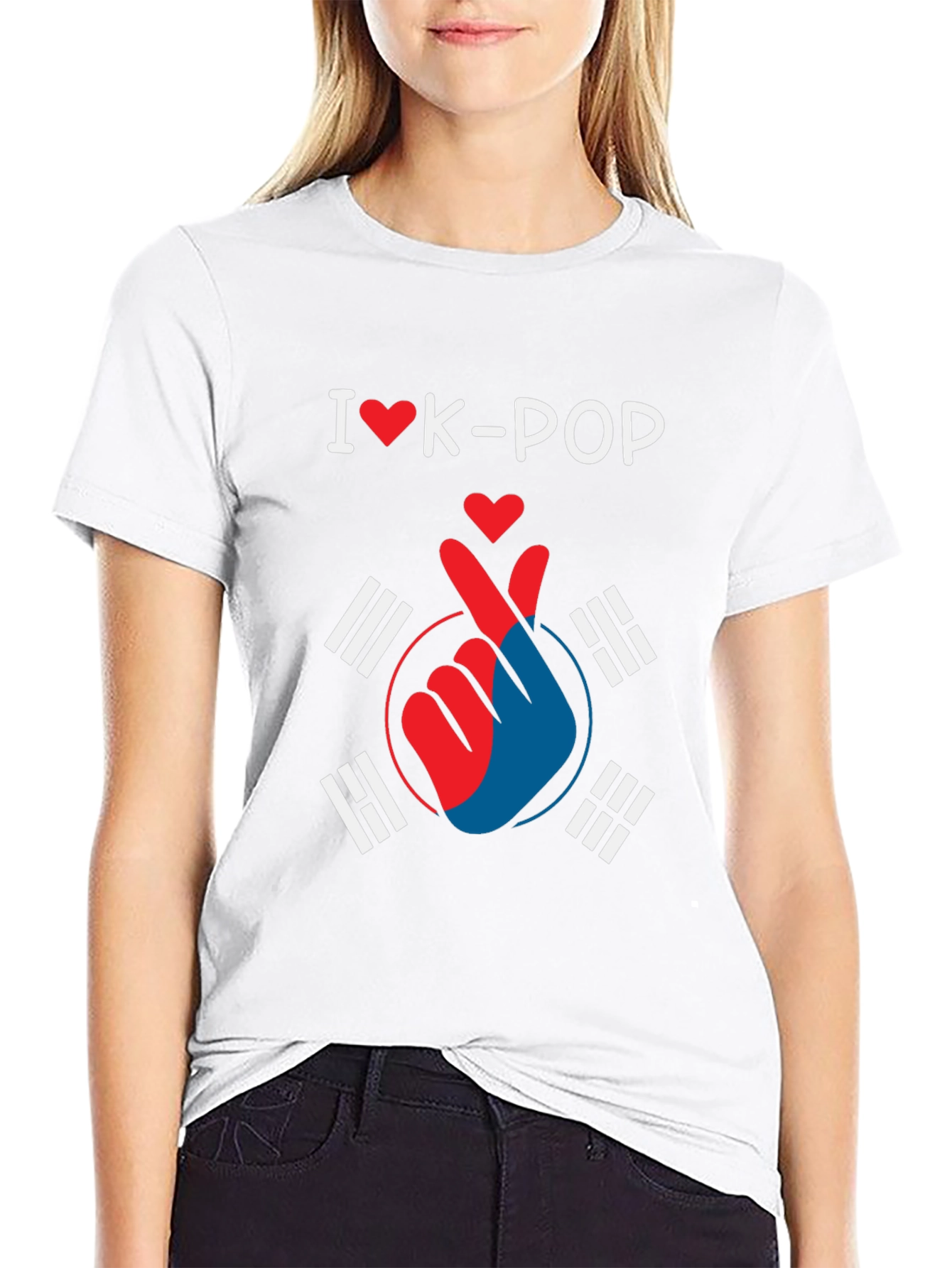 I Love K-Pop Heart T-Shirt