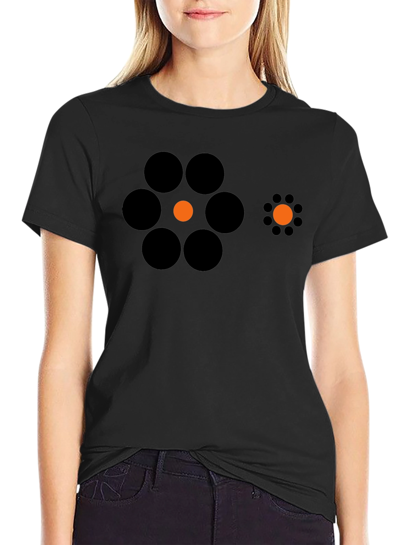 Optical Illusion T-Shirt - Black Graphic Tee