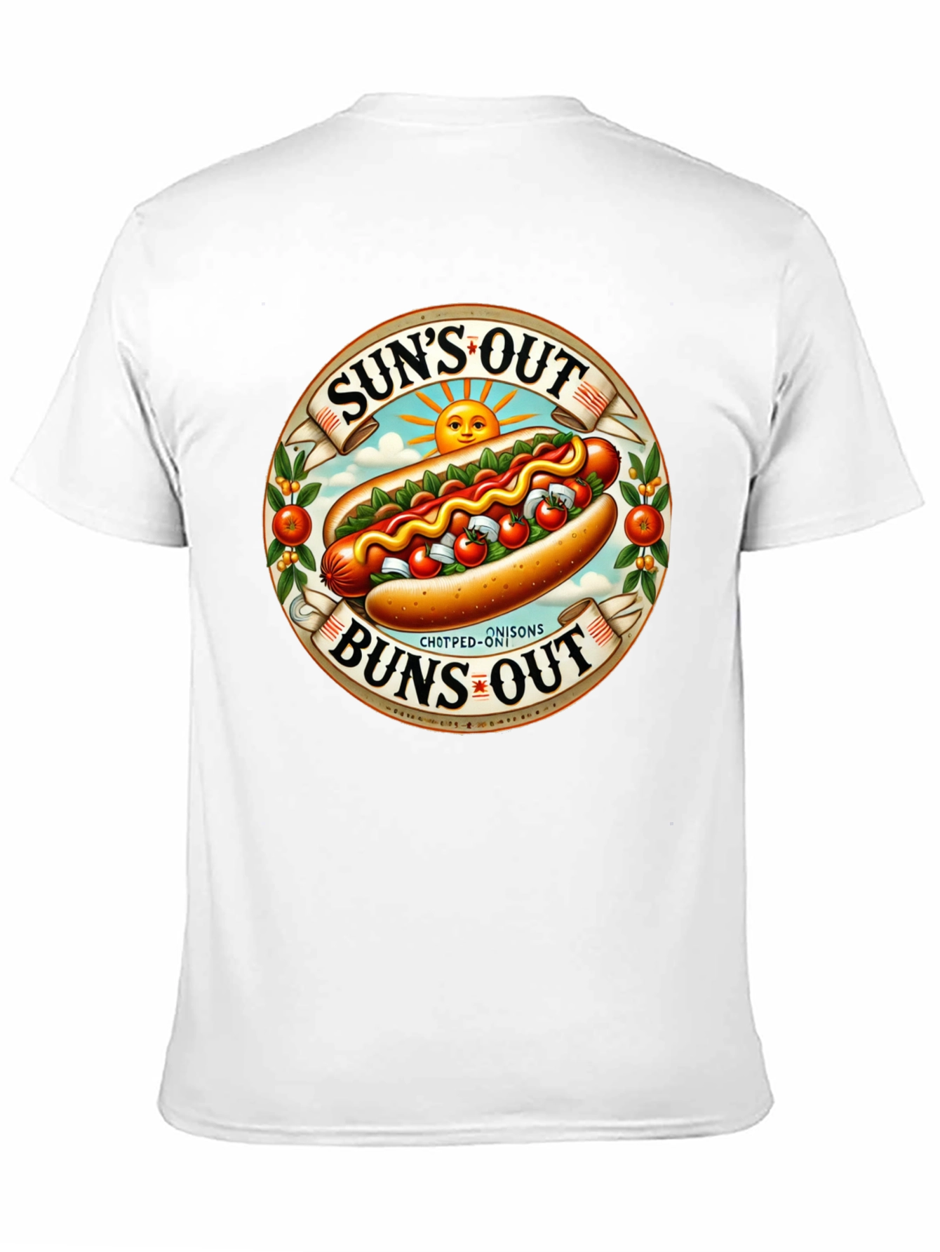 Suns Out Buns Out Hotdog Graphic T-Shirt