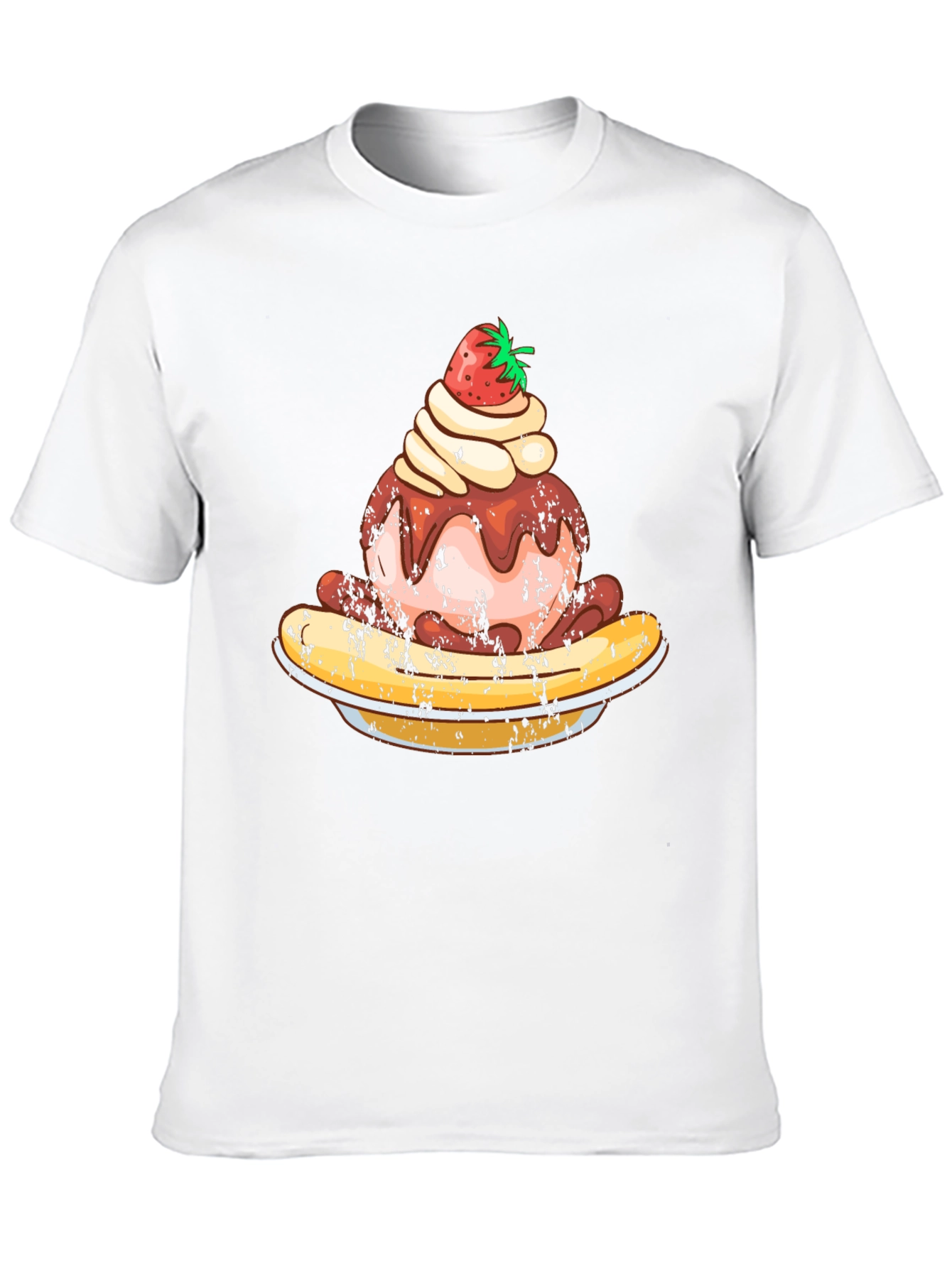 Strawberry Ice Cream Banana Split Graphic Tee