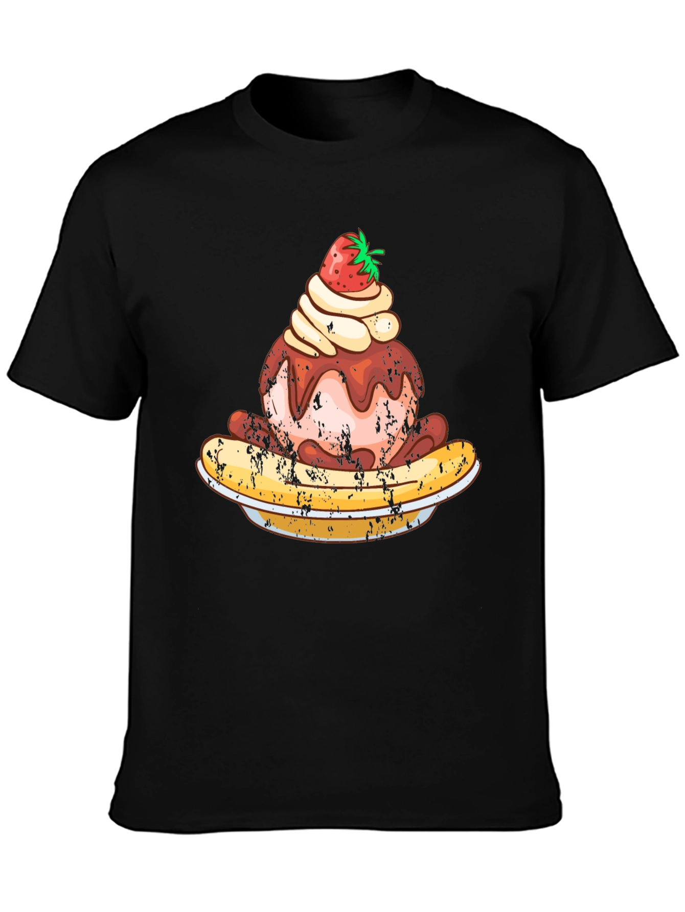 Strawberry Ice Cream Banana Split Graphic Tee