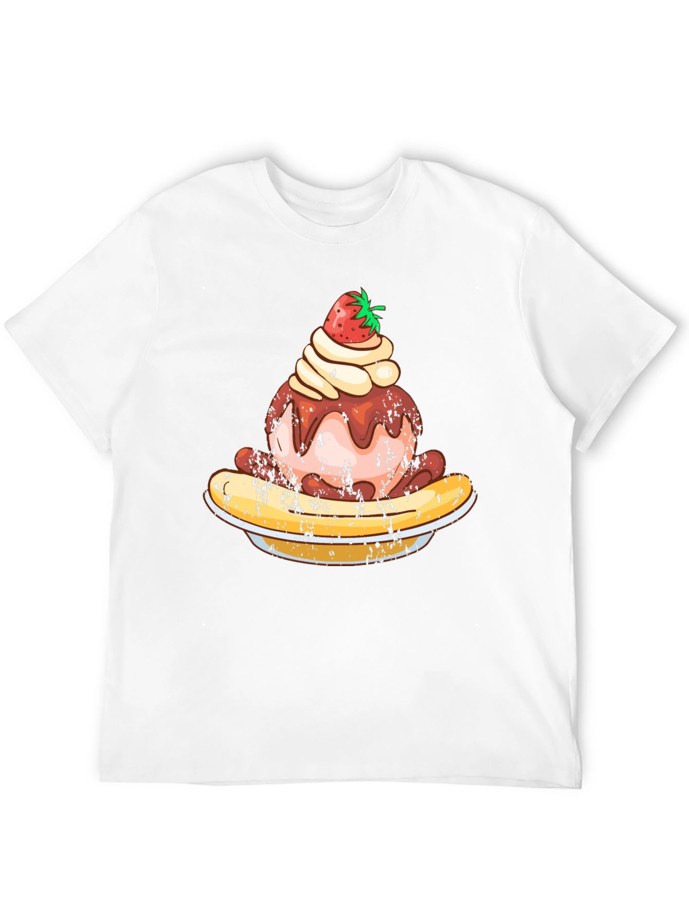 Strawberry Ice Cream Banana Split Graphic Tee