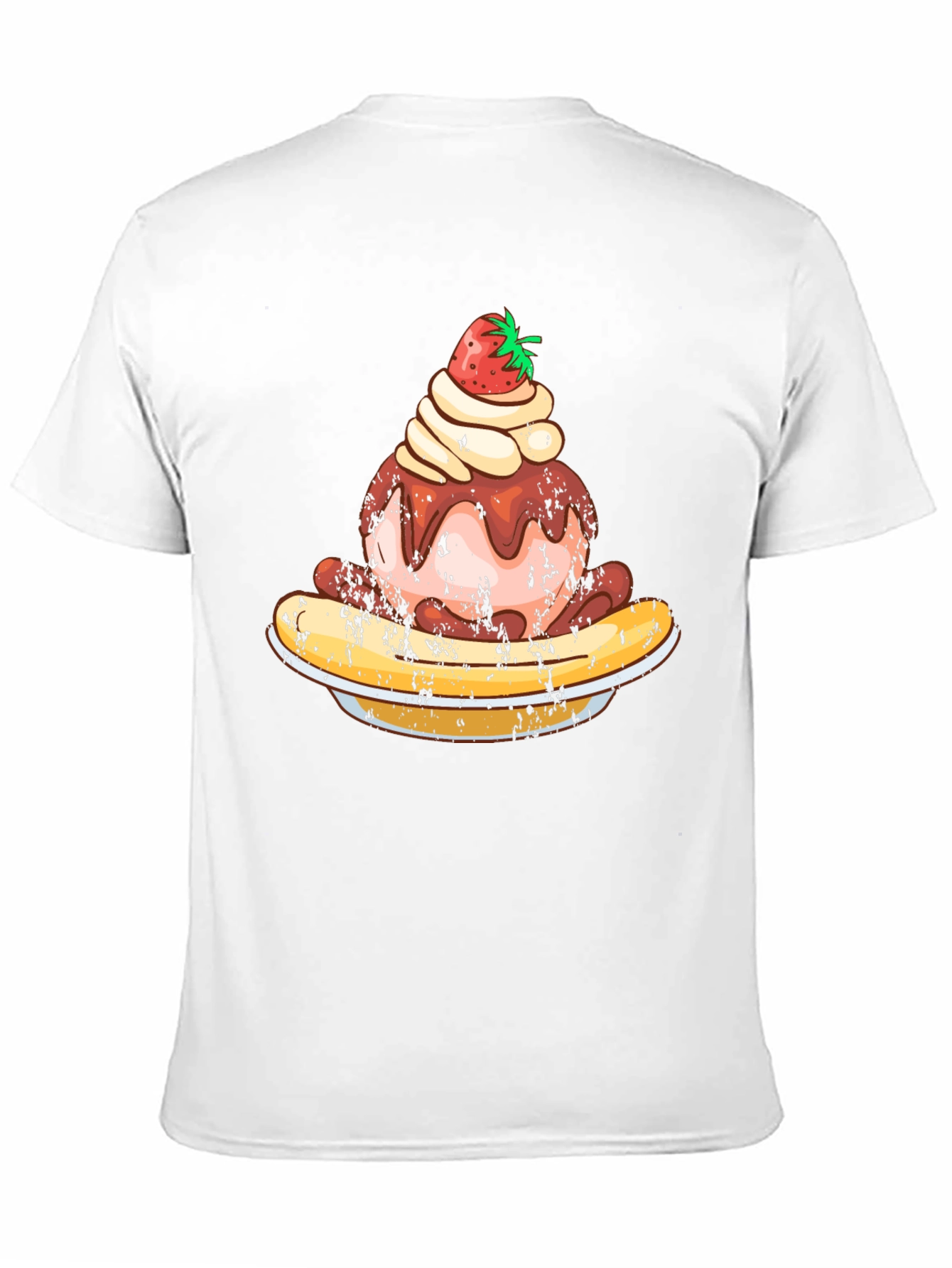 Strawberry Ice Cream Banana Split Graphic Tee