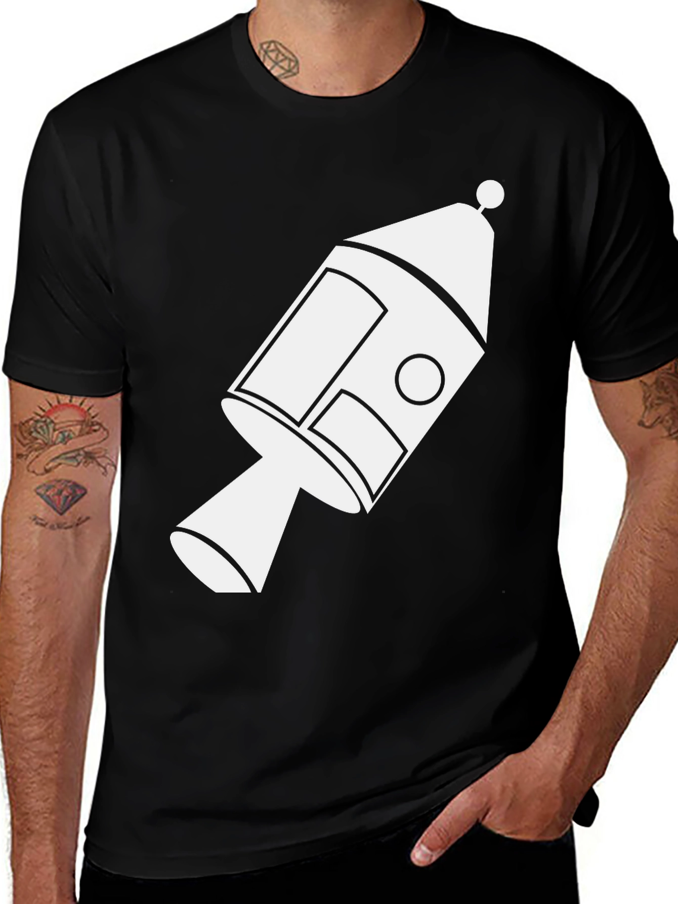 Space Satellite Graphic Tee