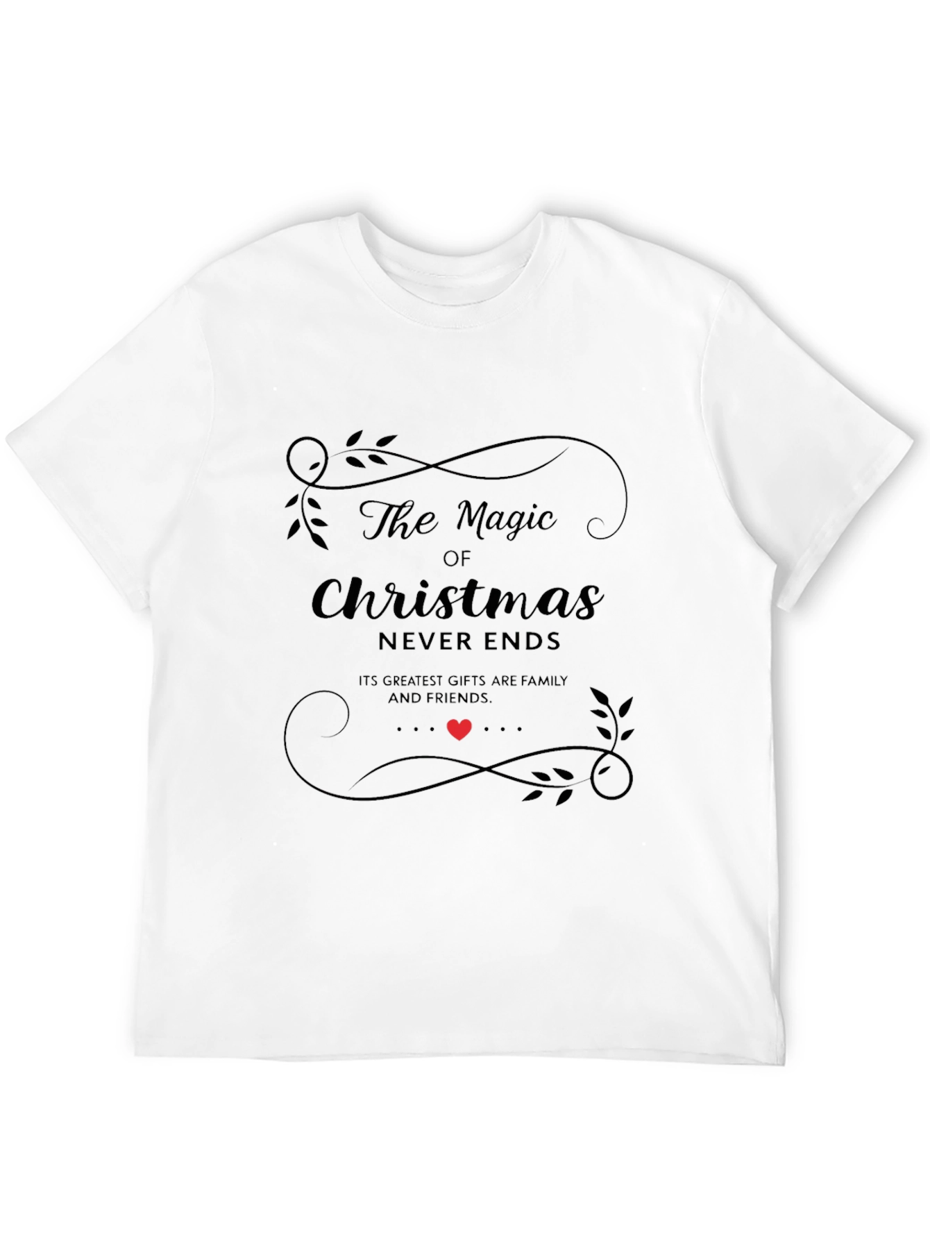 Magic of Christmas Black Graphic Tee