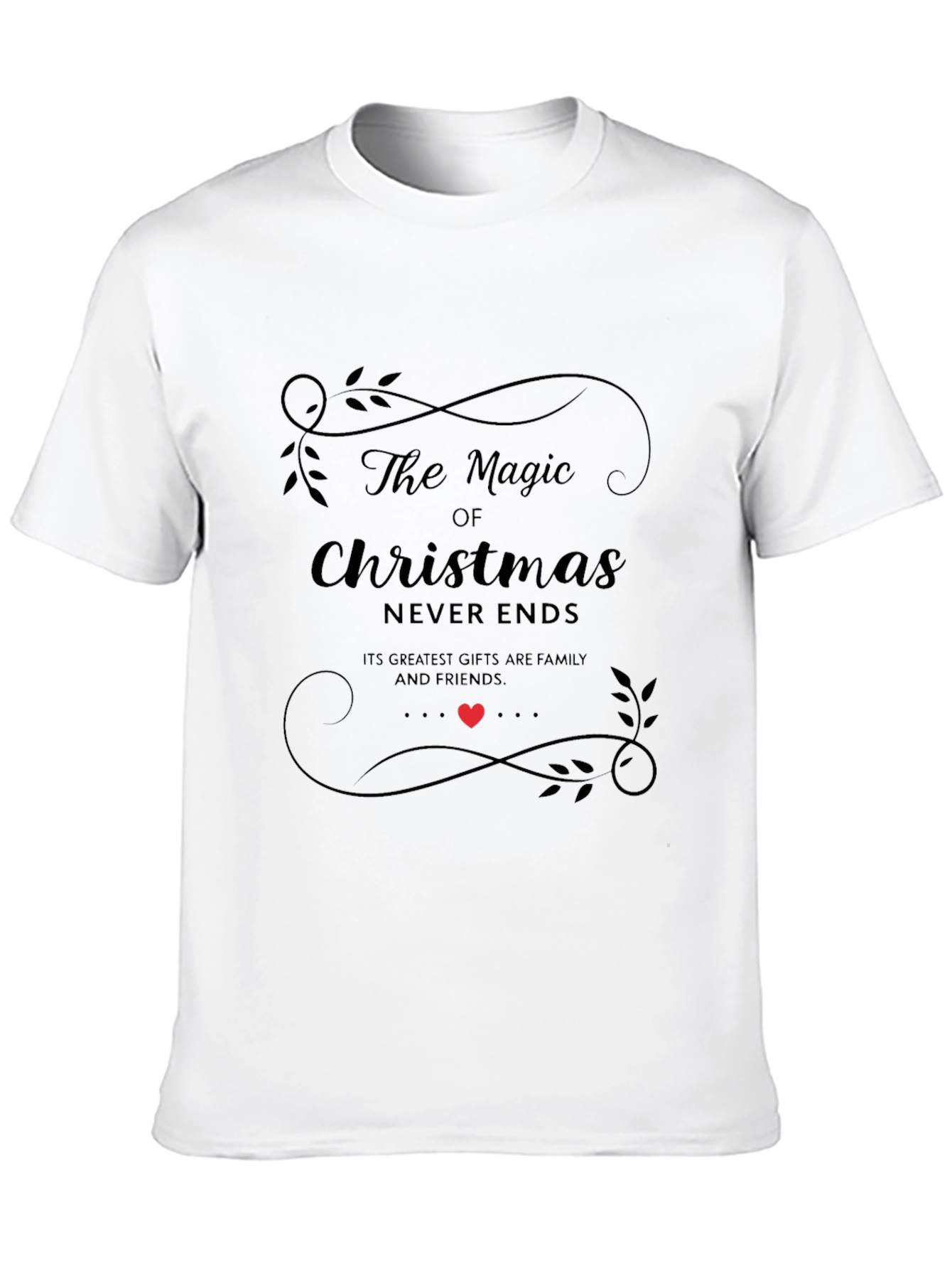 Magic of Christmas Black Graphic Tee