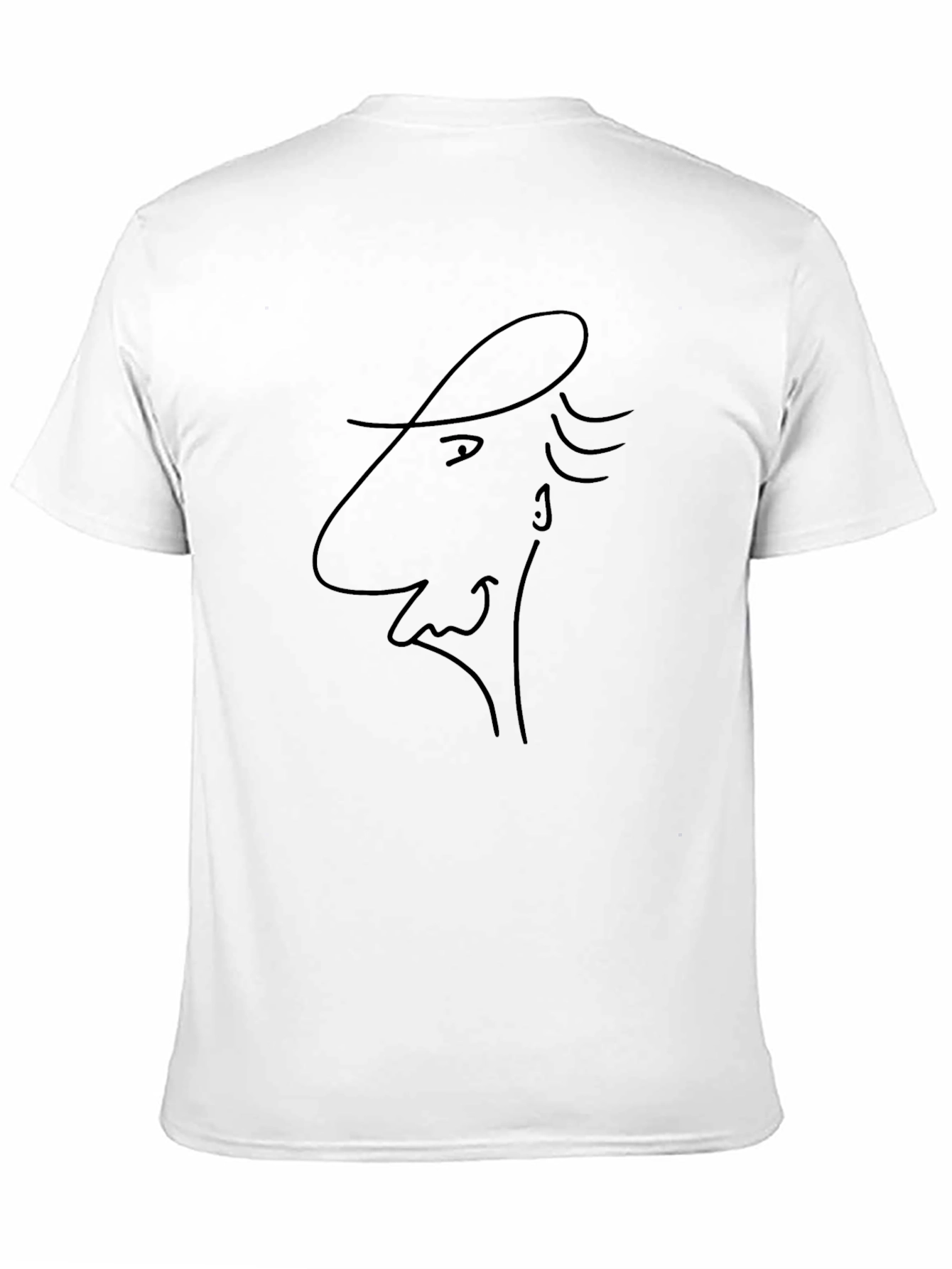 Sketch Face Graphic Black T-Shirt