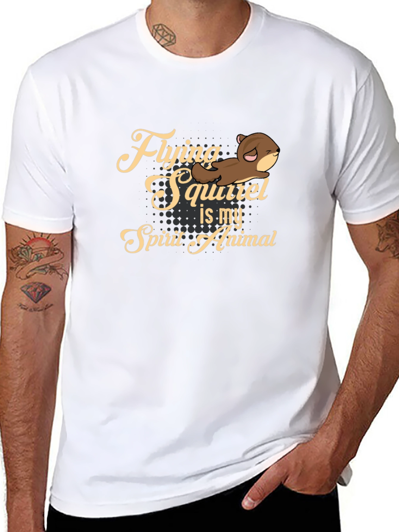Flying Squirrel Spirit Animal Graphic Tee