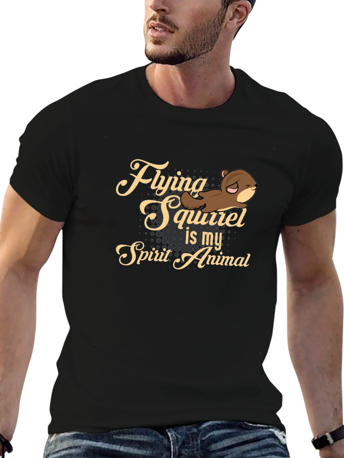 Flying Squirrel Spirit Animal Graphic Tee