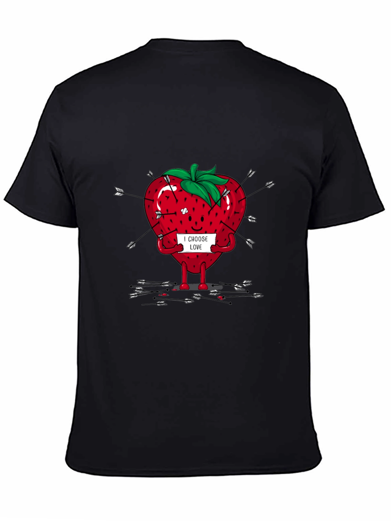 I Choose Love Graphic T-Shirt - Arrow Strawberry